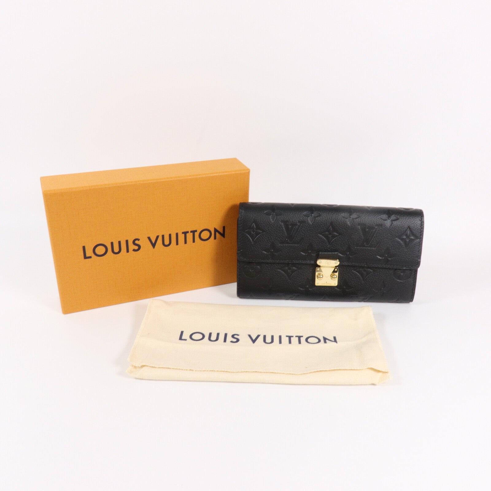 LOUIS VUITTON Monogram Empreinte Sarah Wallet長錢包