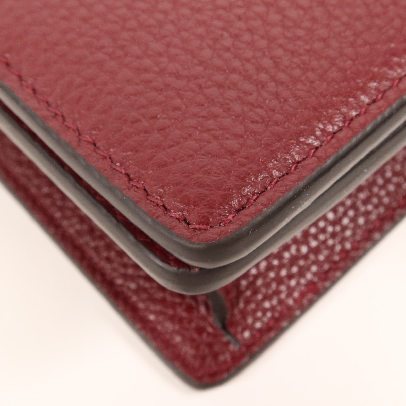 GUCCI 牛皮皮革/塗層帆布GG Marmont Bi-Color Wallet On Chain金扣鏈帶肩背袋