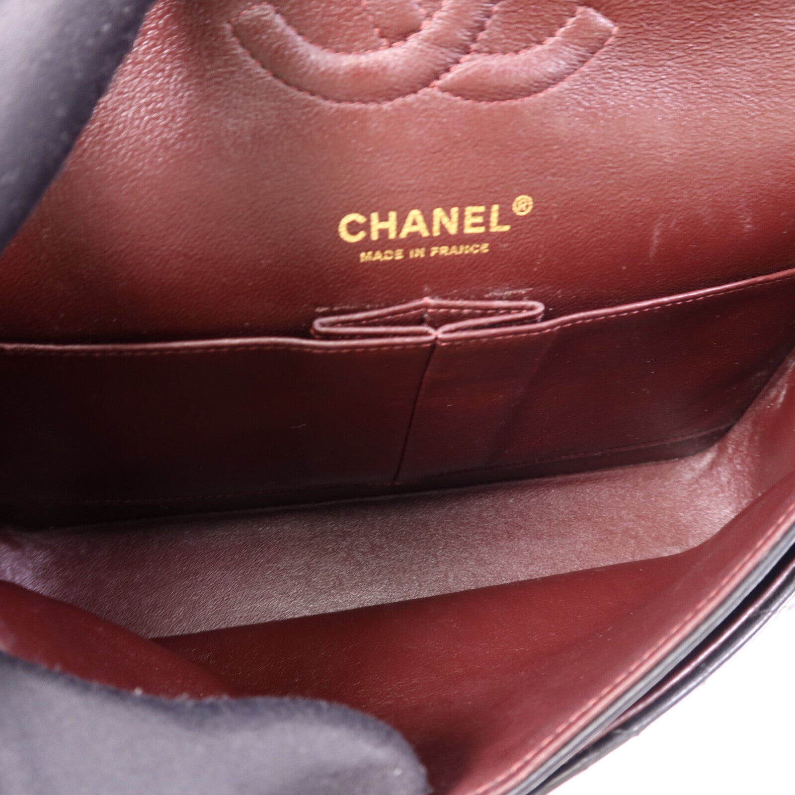 CHANEL 羊皮皮革Classic 25金扣鏈帶肩背袋