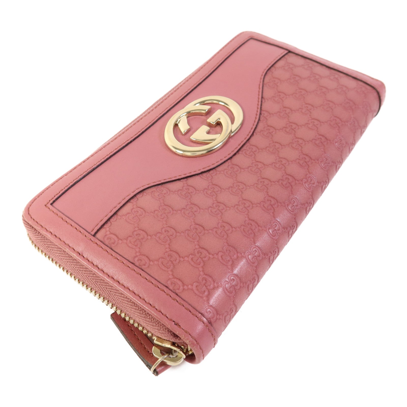 GUCCI 牛皮皮革Long Wallet金扣長錢包