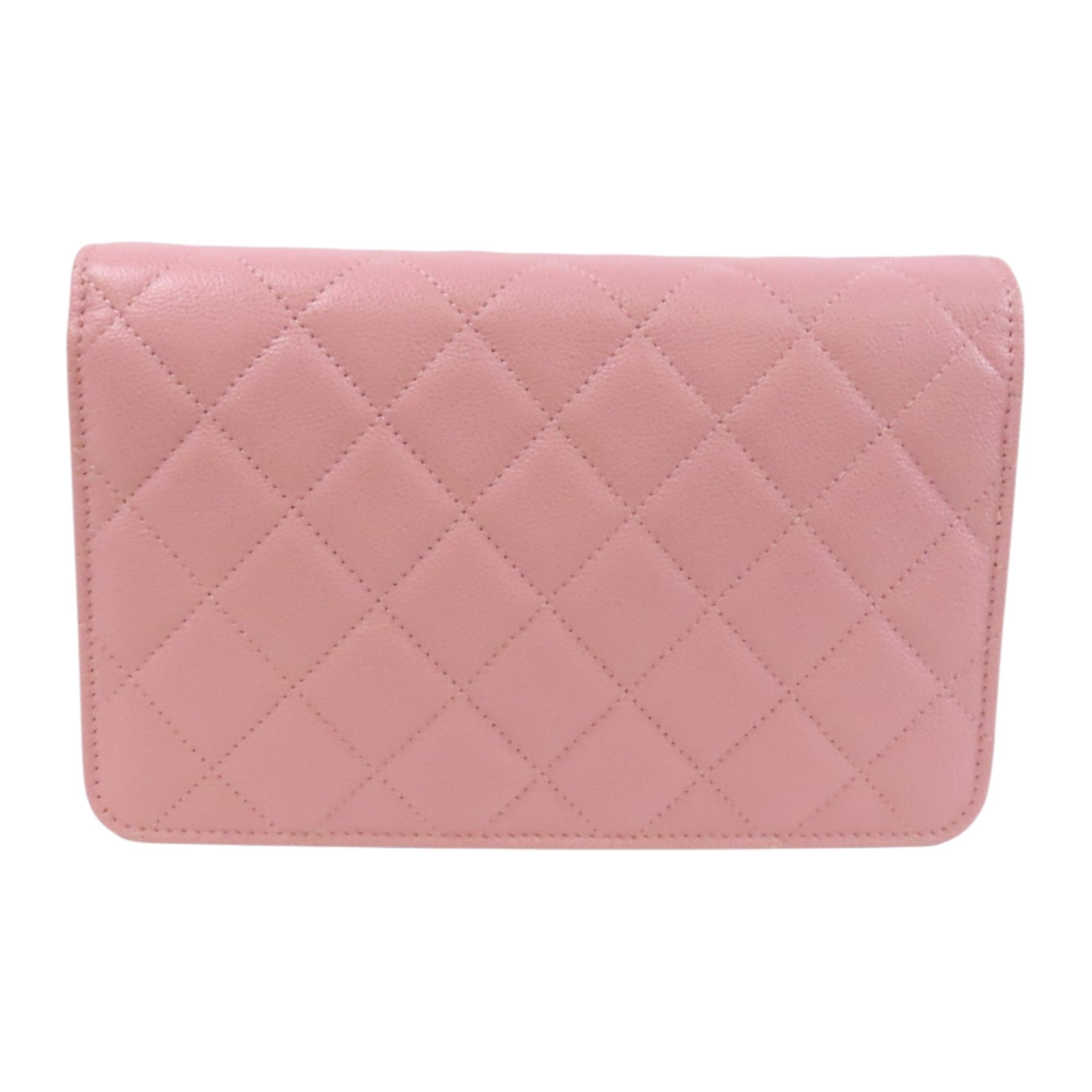 CHANEL 牛皮皮革WOC Wallet On Chain金扣鏈帶肩背袋