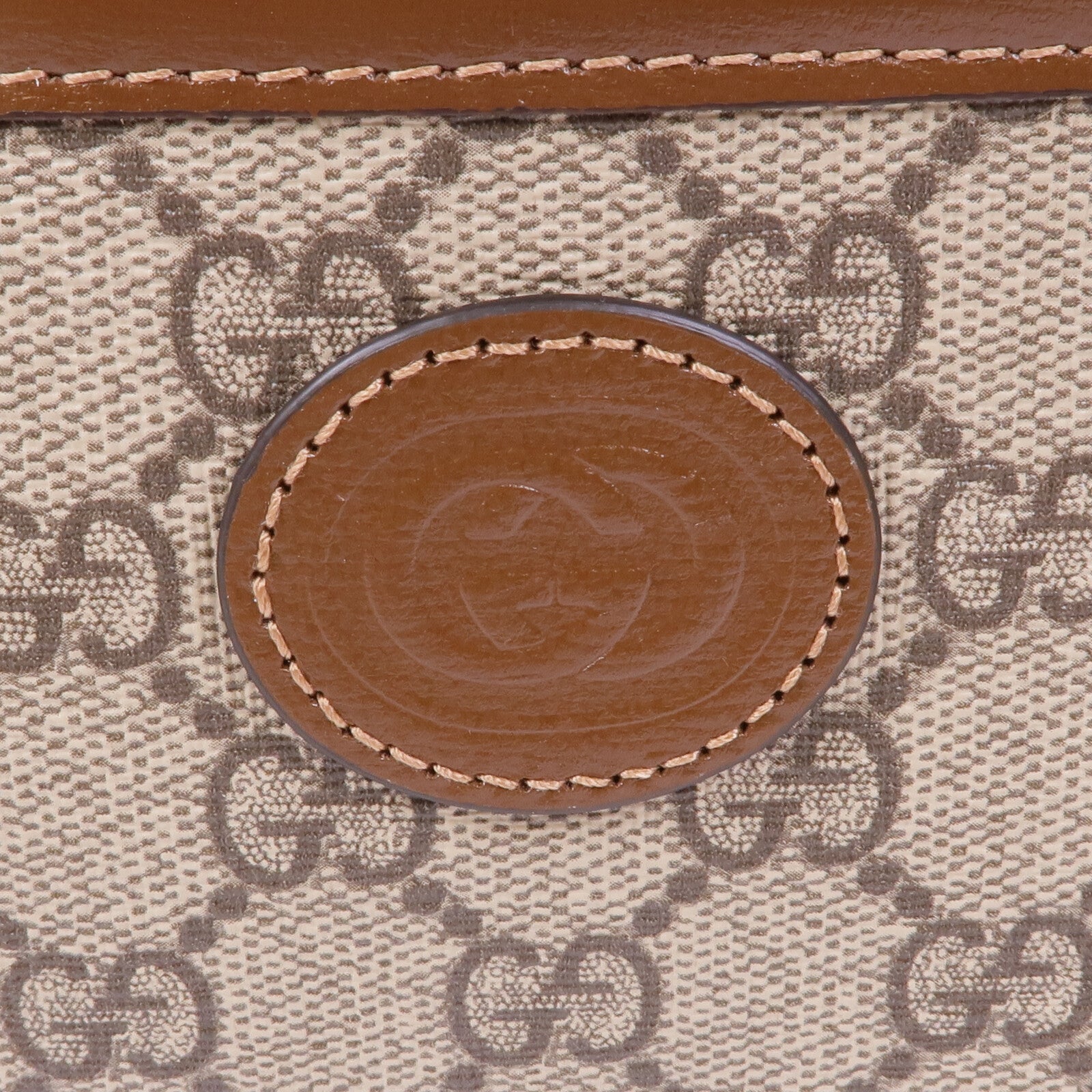 GUCCI 塗層帆布GG Supreme金扣肩背袋