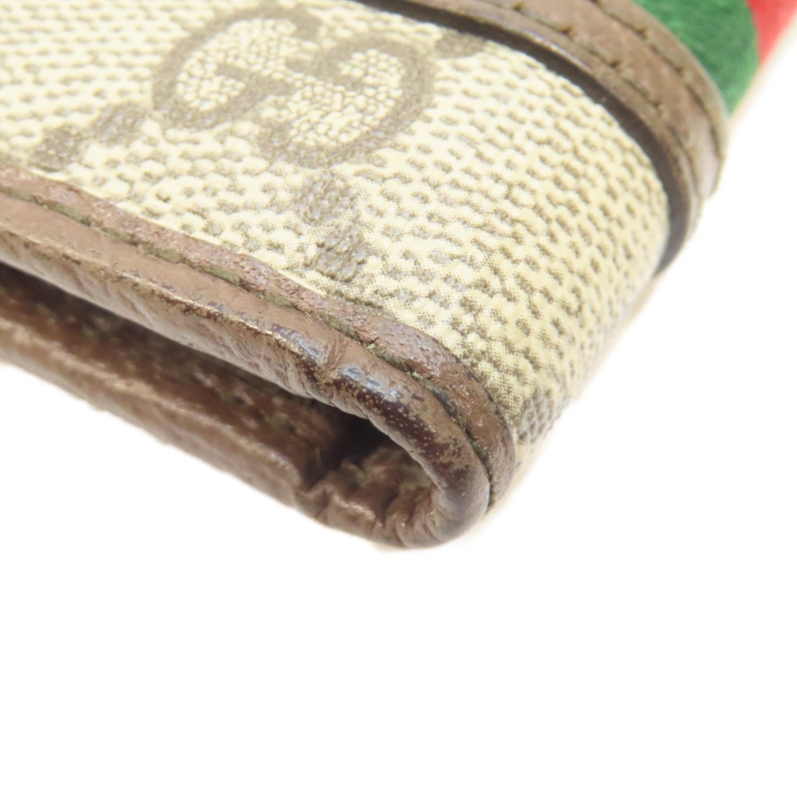 GUCCI 塗層帆布Ophidia GG Wallet金扣錢包啡色