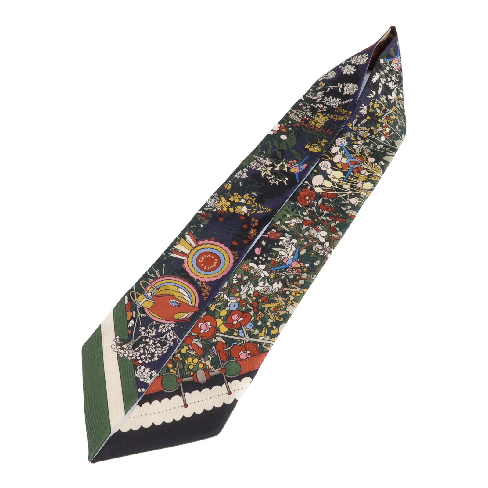 HERMES 【激減優惠】絲質Twilly絲巾