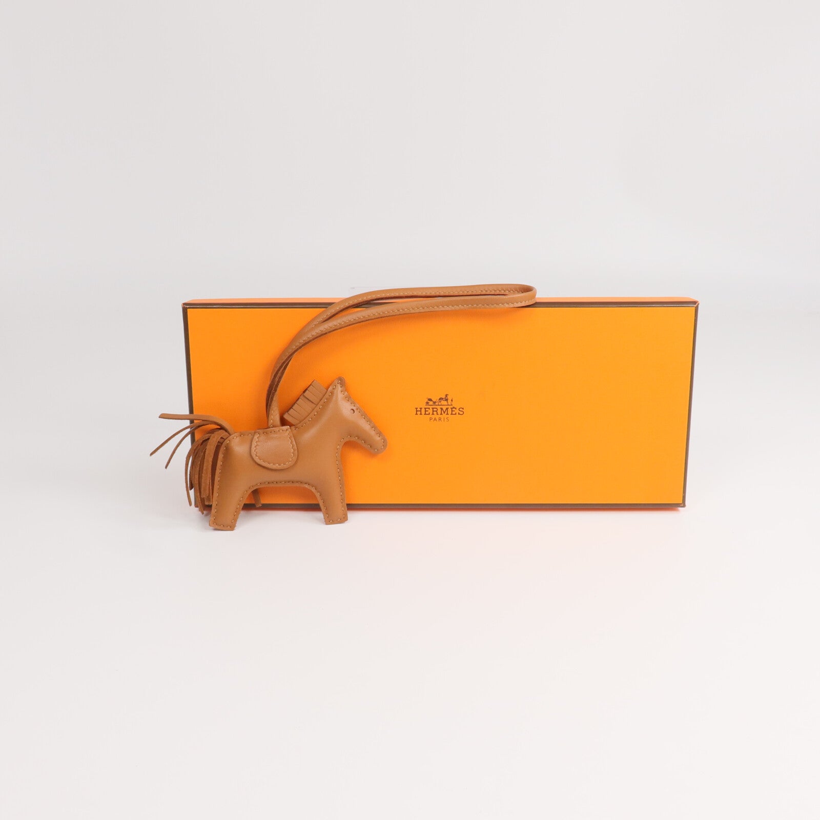 HERMES 【激減優惠】Milo皮革Rodeo PM掛飾Gold