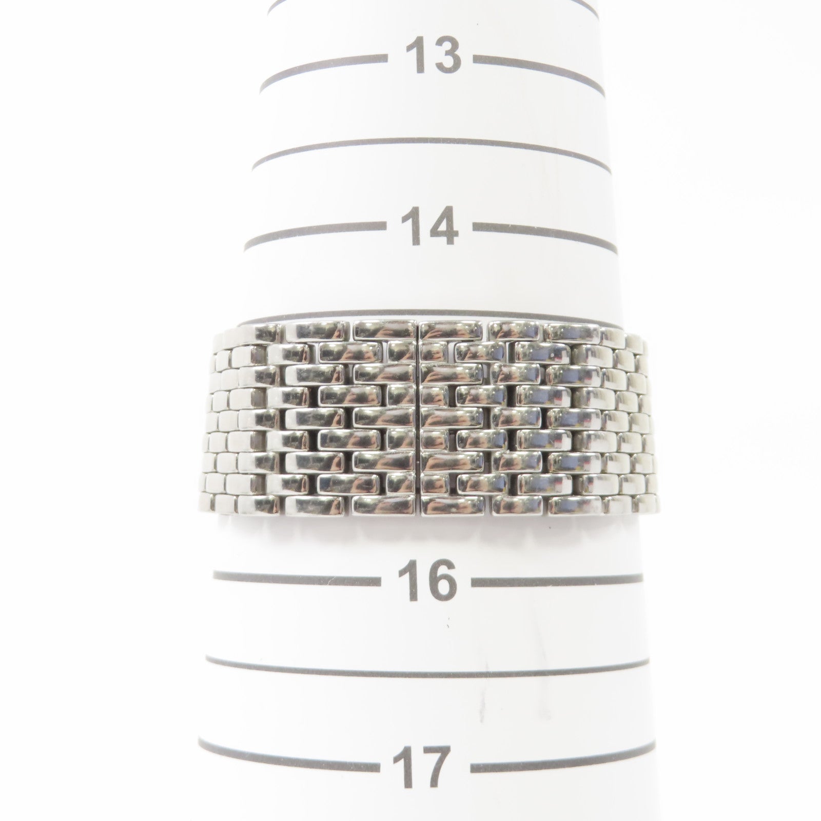 CARTIER Panthere Ruban不鏽鋼手錶石英機芯銀色