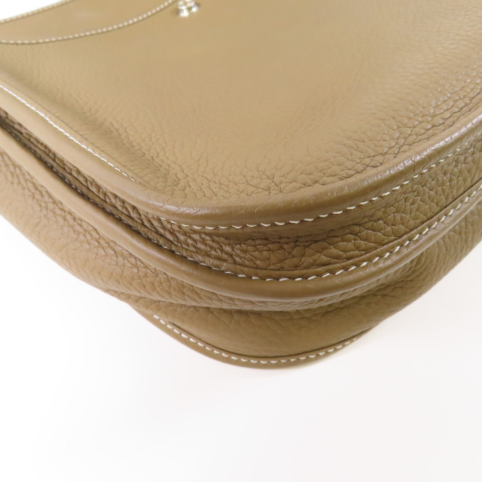 HERMES Clemence皮革Evelyne PM銀扣肩背袋