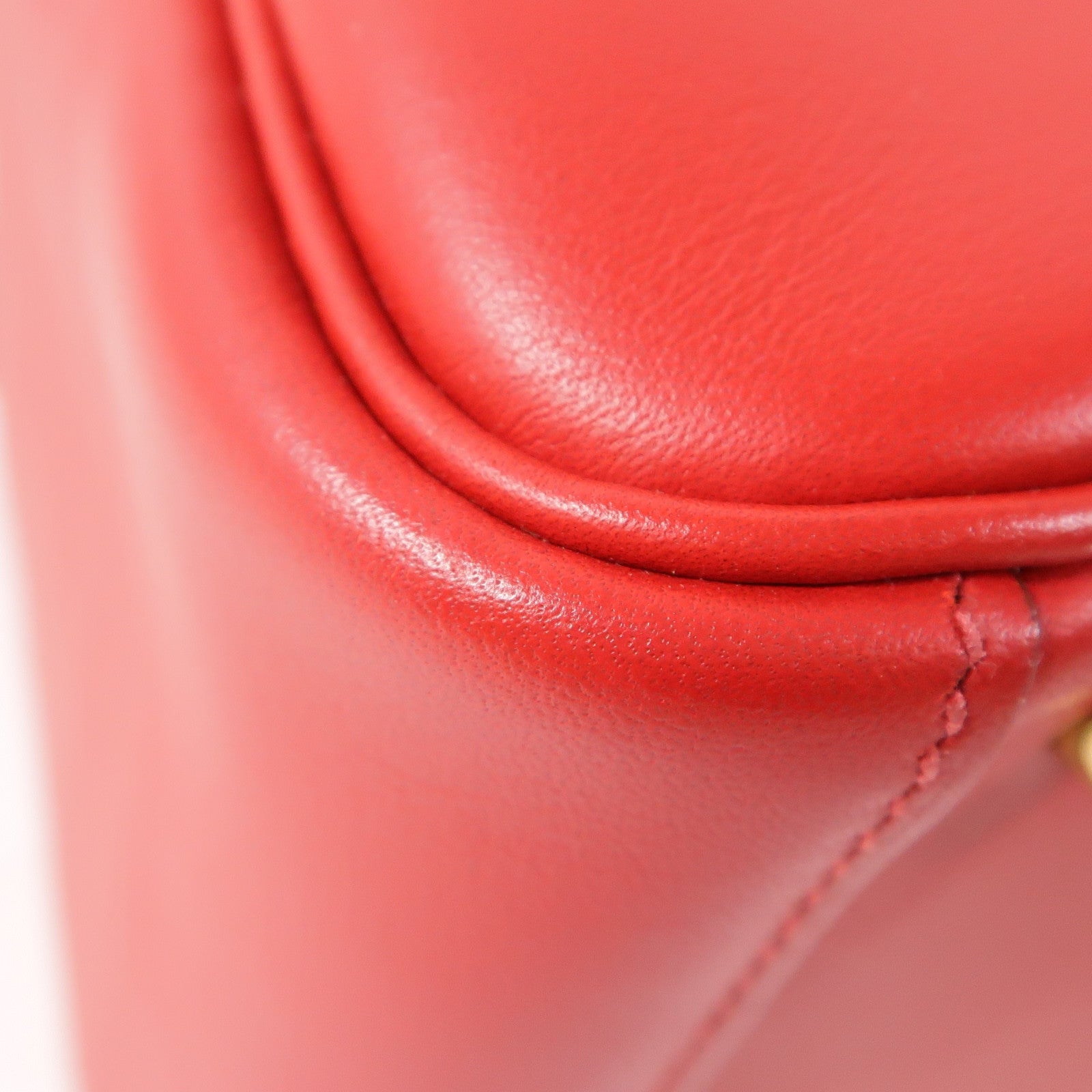 HERMES GHW Mini Lindy 2 Way Shoulder Bag Handbag Swift Leather Rouge Casaque/Red