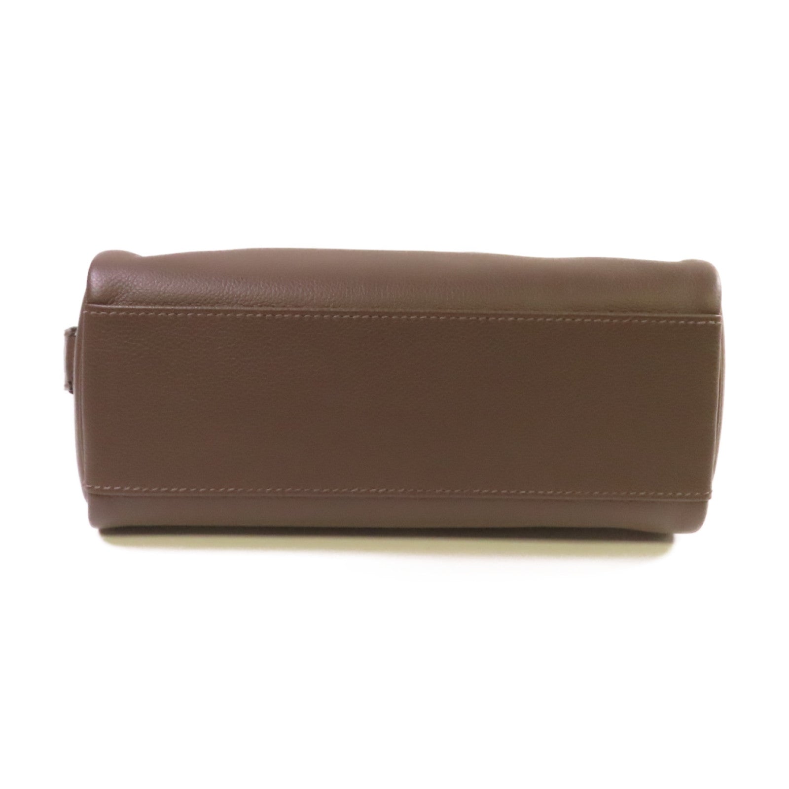 HERMES Evercolor皮革Kelly Messenger Bag PM銀扣肩背袋Ecorce樹皮色