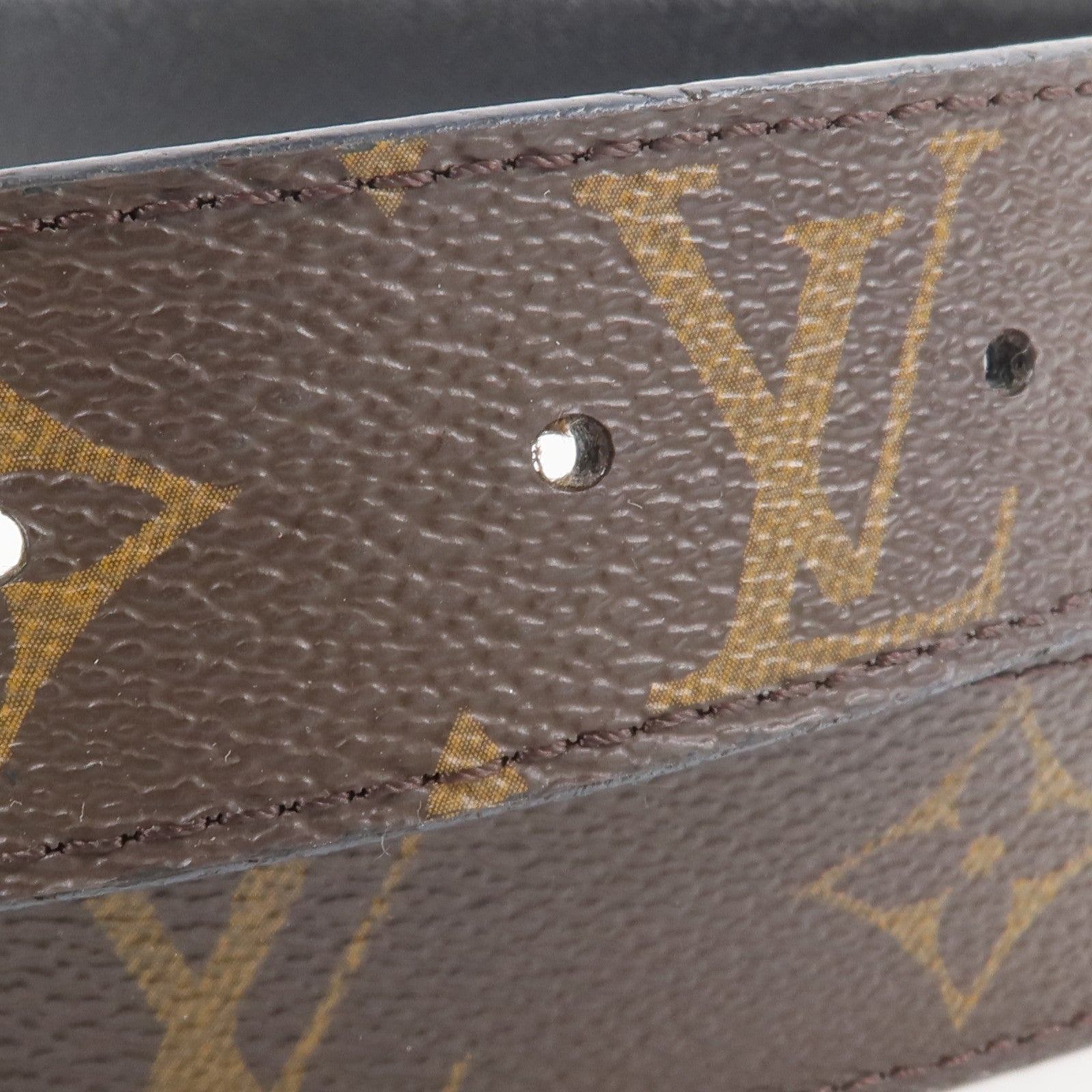 LOUIS VUITTON Monogram Initiales 30mm Reversible Belt腰帶