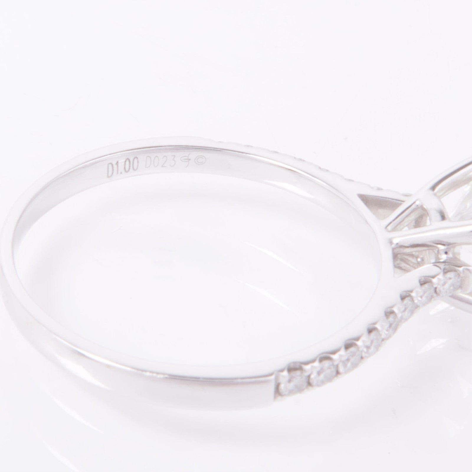 JEWELRY 【激減優惠】18K白金Diamond Ring鑽石戒指US#7.5