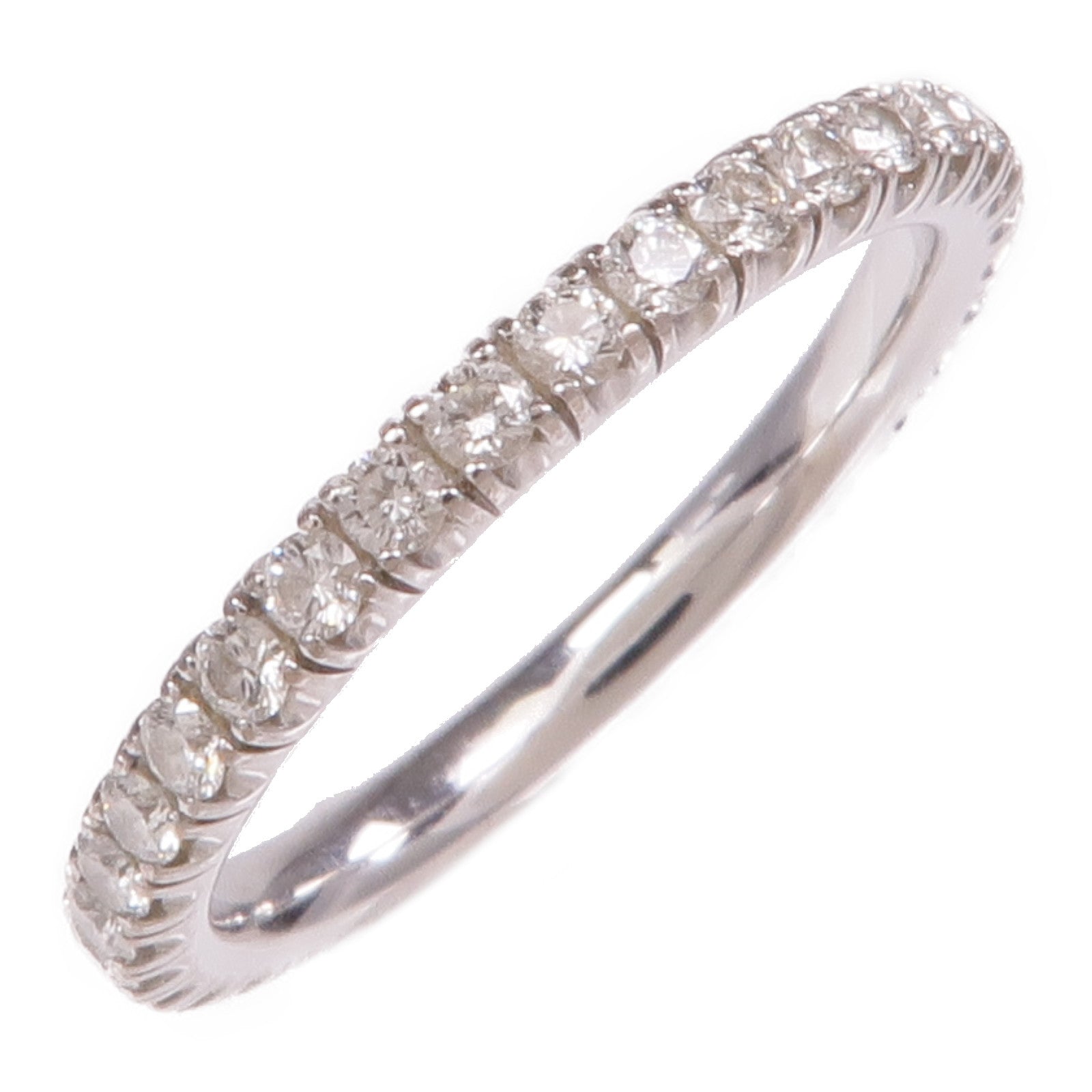 CARTIER 【激減優惠】18K白金Etincelle Wedding Band鑽石戒指Cartier#47/US#4.25
