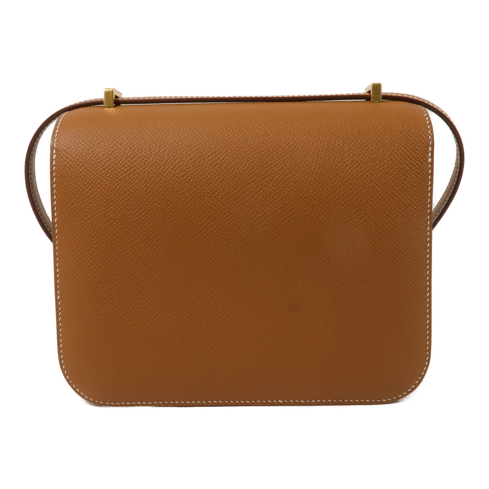 HERMES Epsom皮革Constance Mini肩背袋Gold