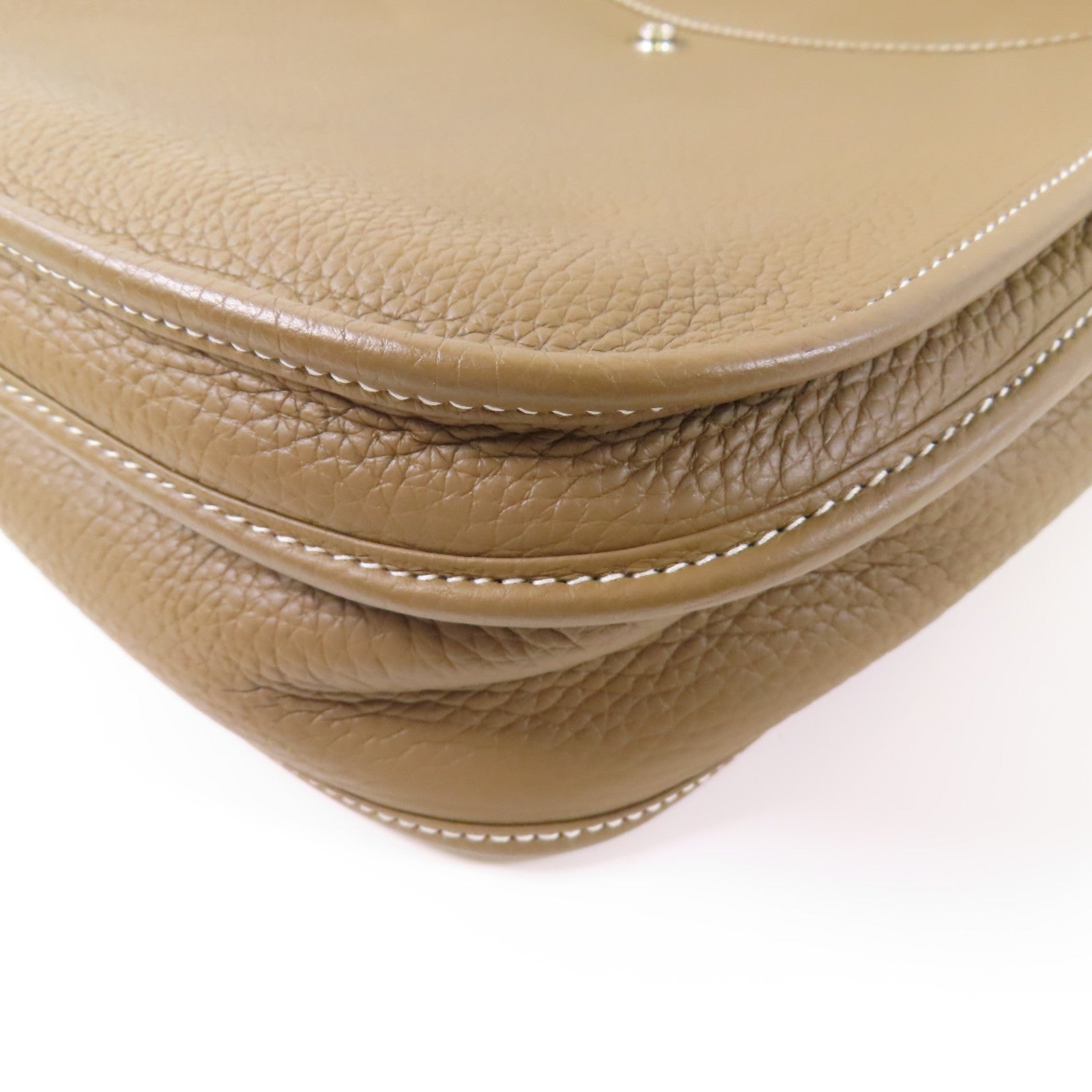 HERMES Clemence皮革Evelyne PM銀扣肩背袋