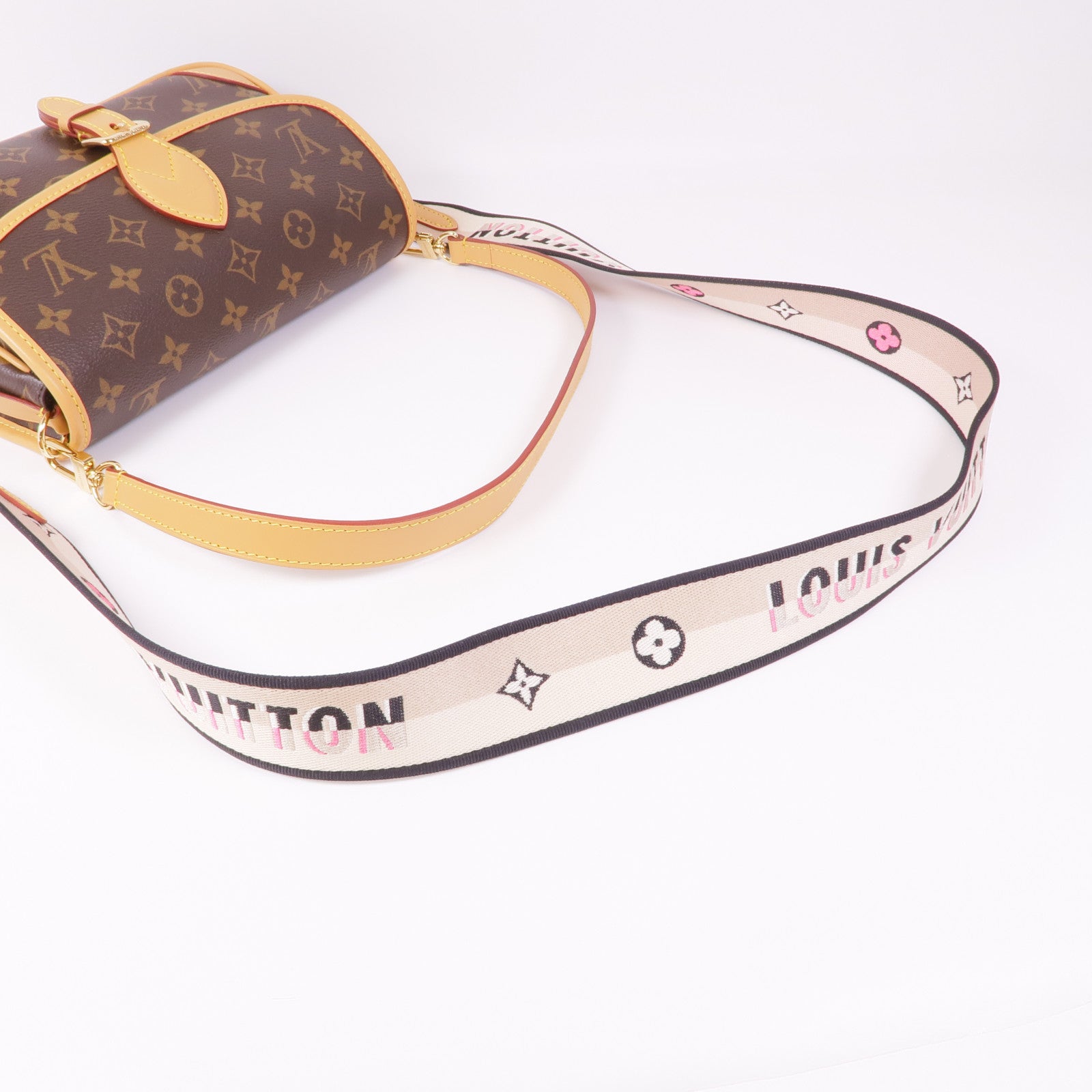 LOUIS VUITTON Monogram Diane金扣手挽肩背兩用袋