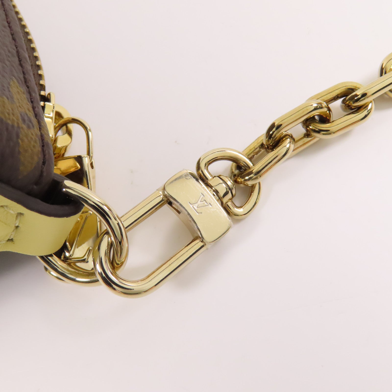 LOUIS VUITTON Monogram Bloom Pouch金扣手挽肩背兩用袋