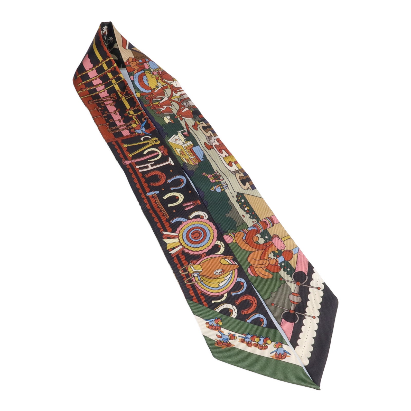 HERMES 【激減優惠】絲質Twilly絲巾