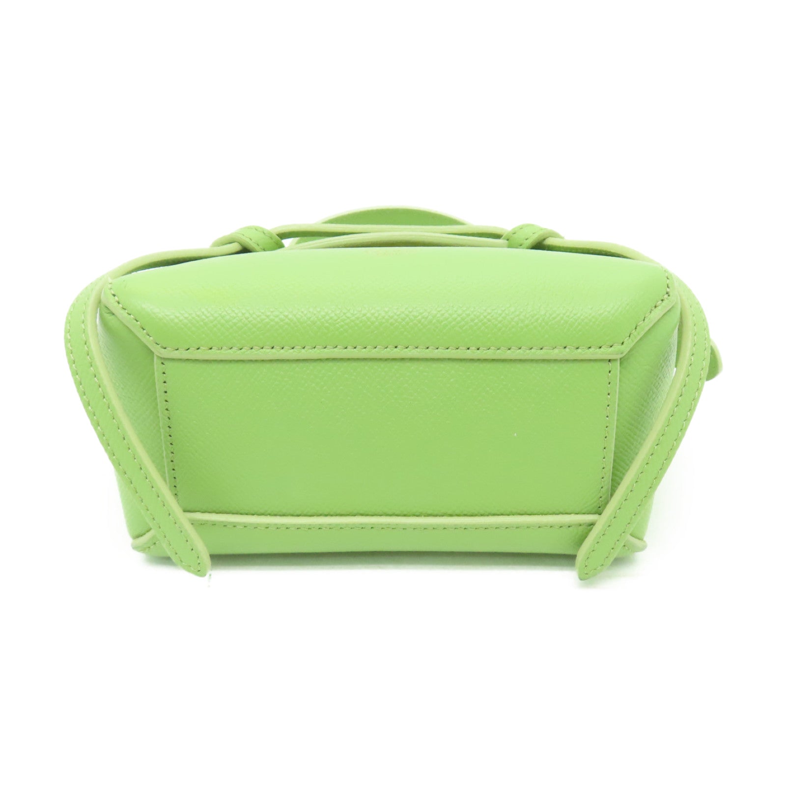 CELINE 【清倉大減價】牛皮皮革Pico Belt Bag金扣手挽肩背兩用袋綠色