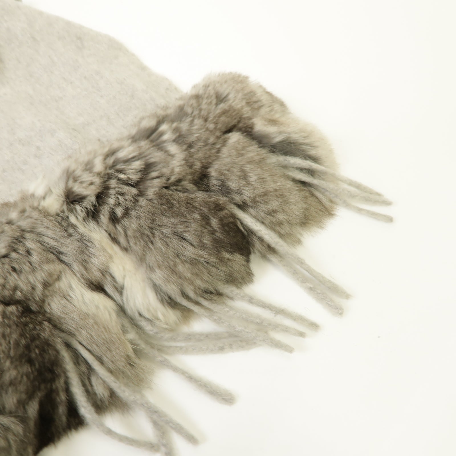 FENDI 【激減優惠】羊絨/Fur Shawl披肩灰色