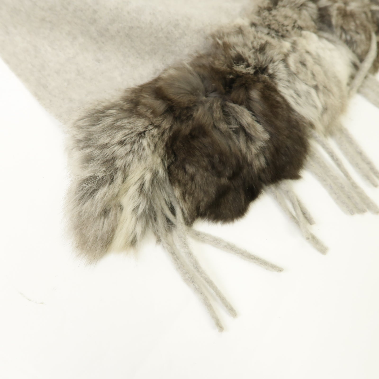 FENDI 【激減優惠】羊絨/Fur Shawl披肩灰色