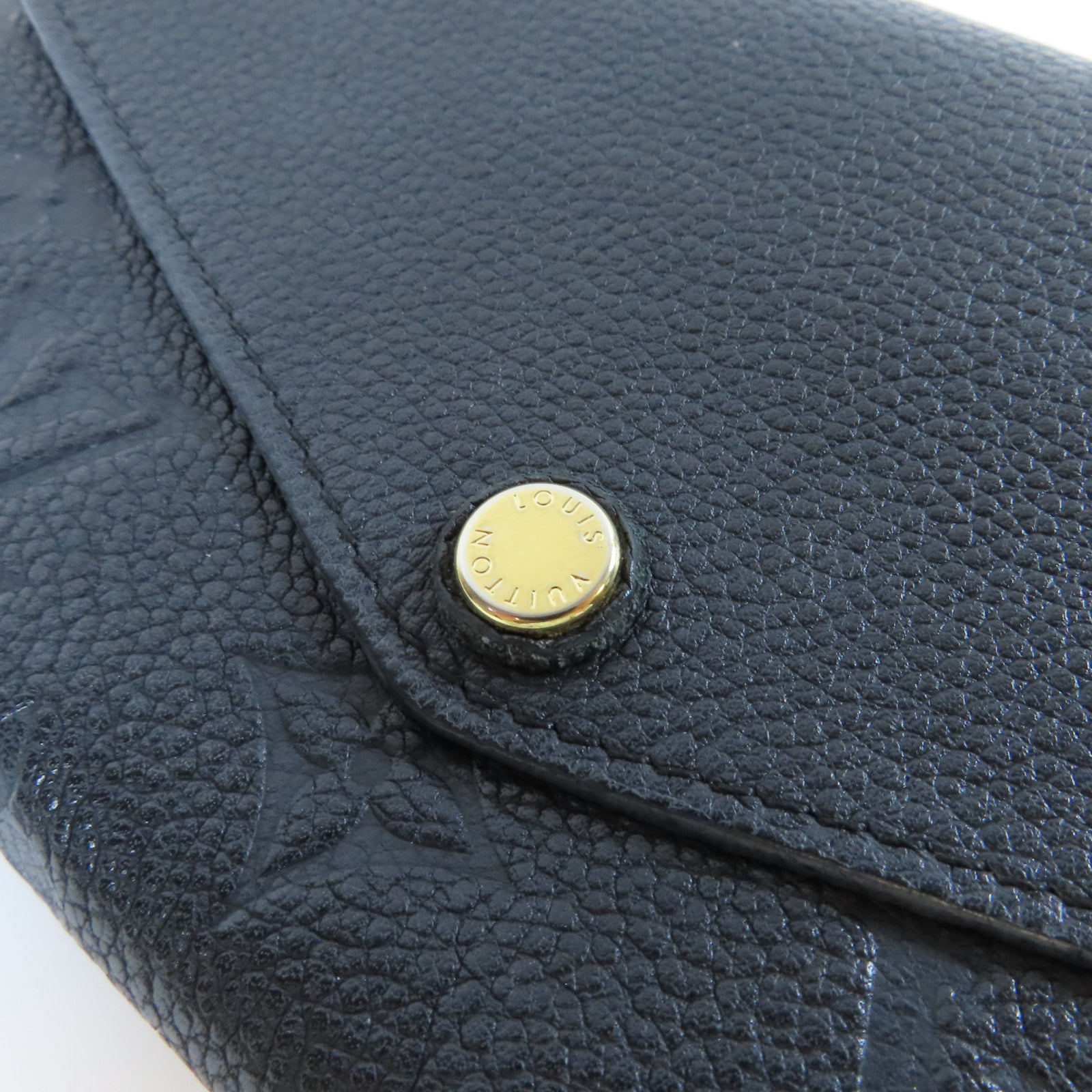 LOUIS VUITTON 【激減優惠】Monogram Empreinte Long Wallet金扣錢包黑色