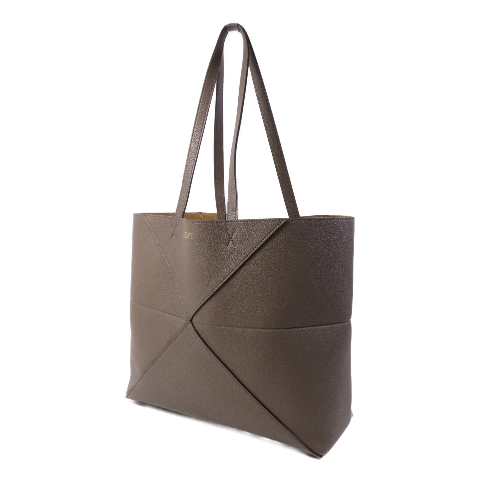 LOEWE 牛皮皮革Puzzle Fold金扣手挽袋