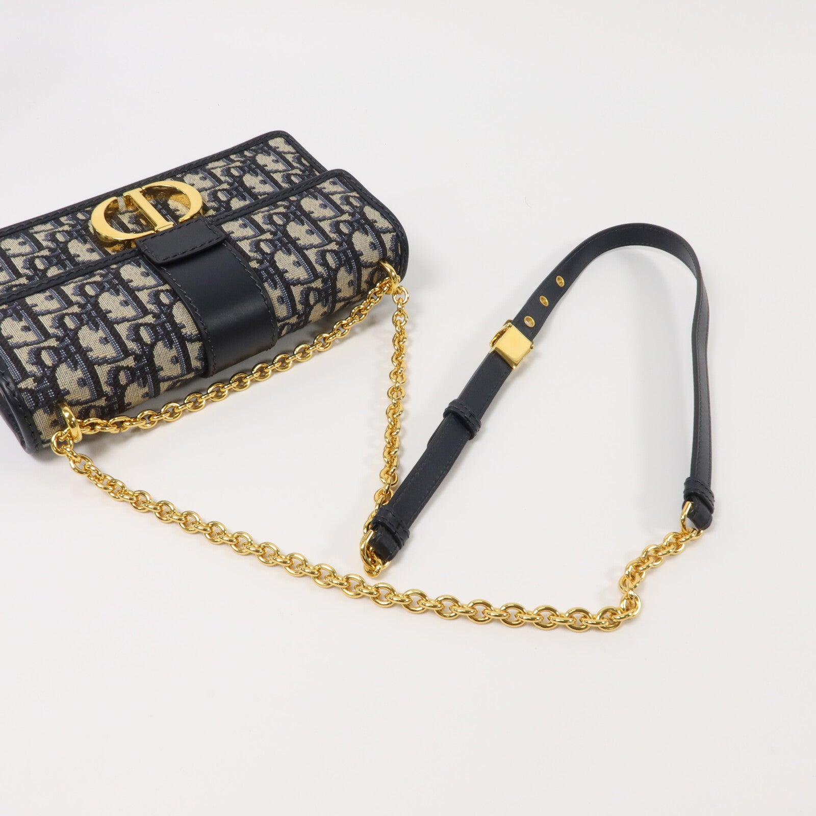 Dior 帆布30 Montaigne East-West With Chain鏈帶肩背袋