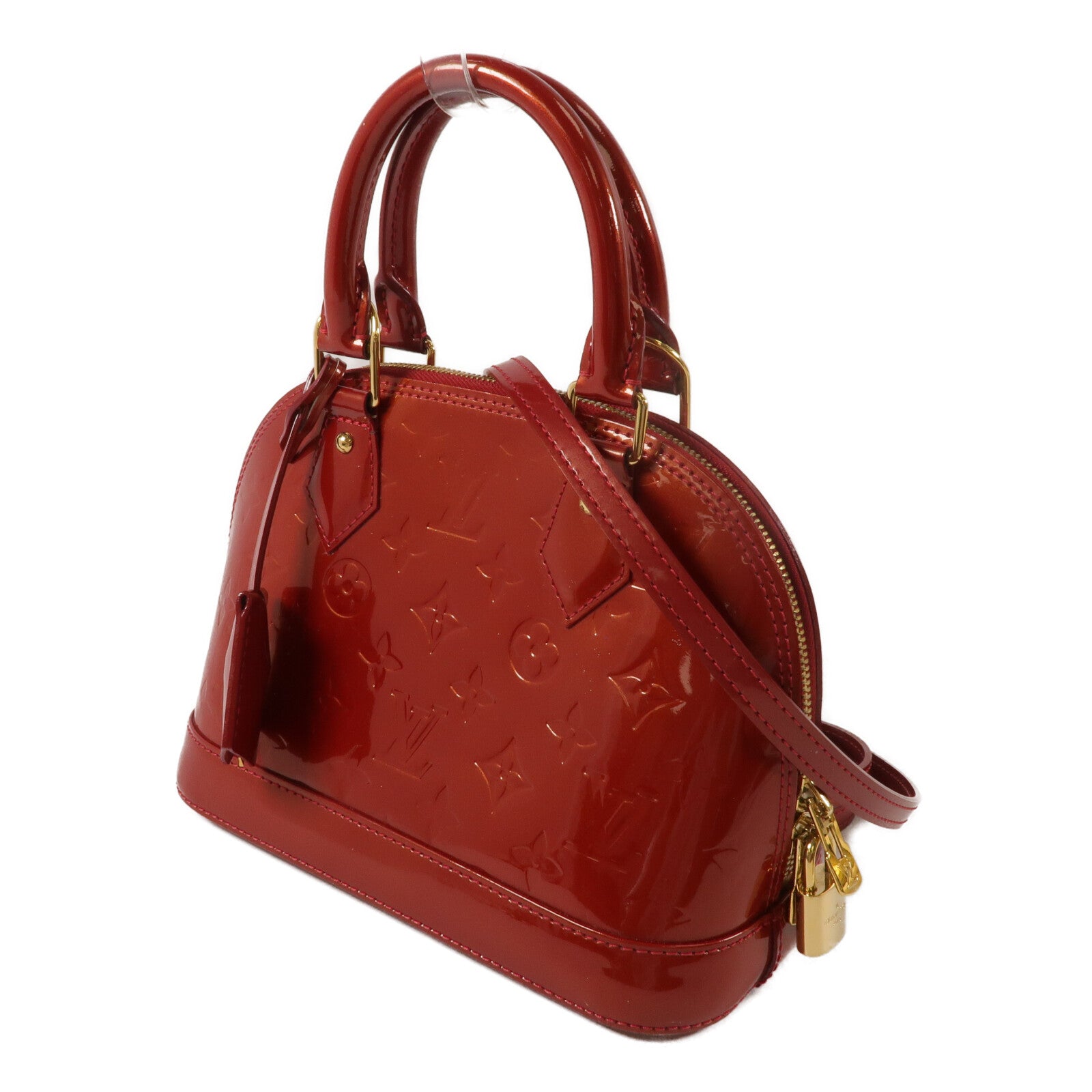 LOUIS VUITTON Monogram Vernis Alma BB手挽肩背兩用袋