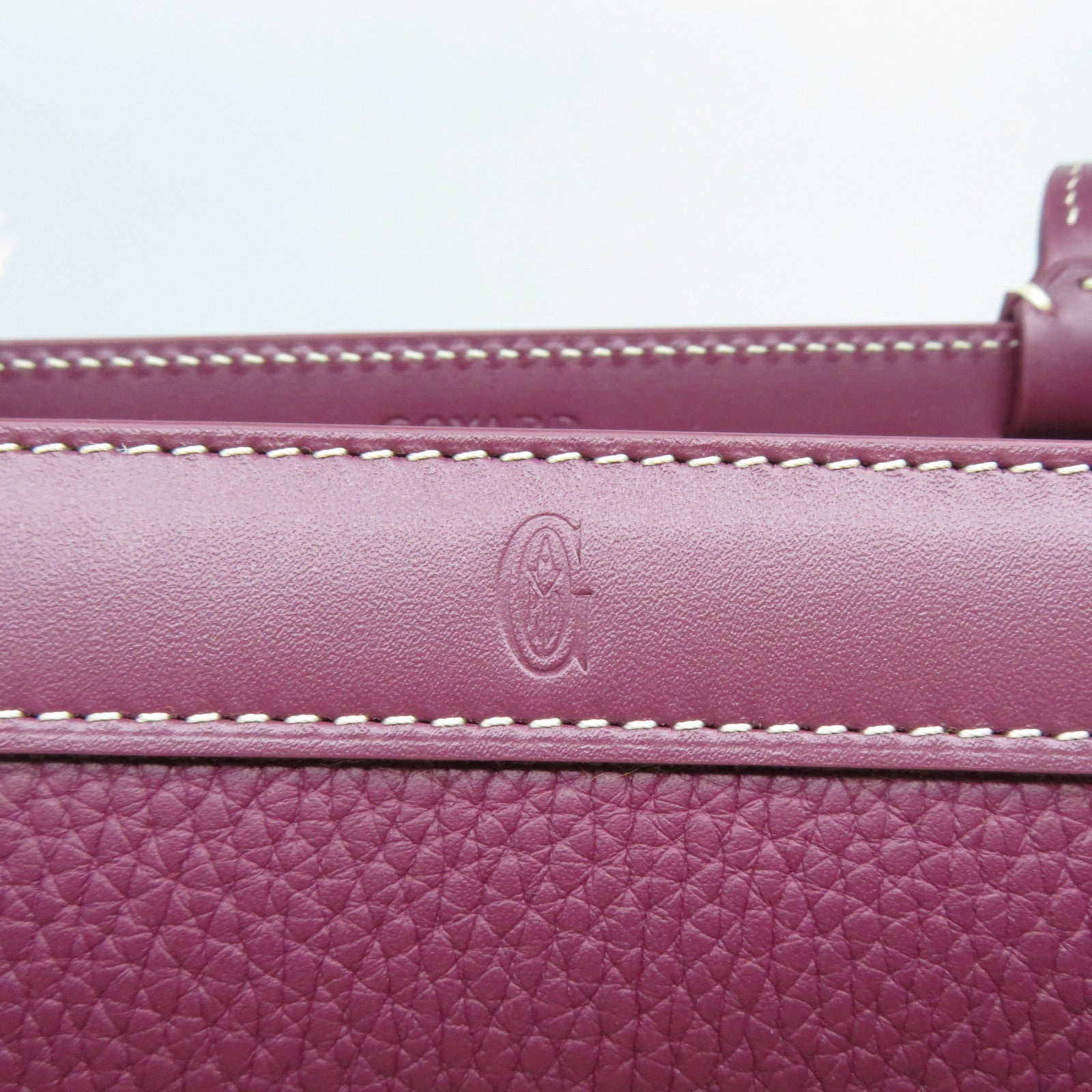 GOYARD **【激減優惠】牛皮皮革Bellechasse PM銀扣肩背袋紫色