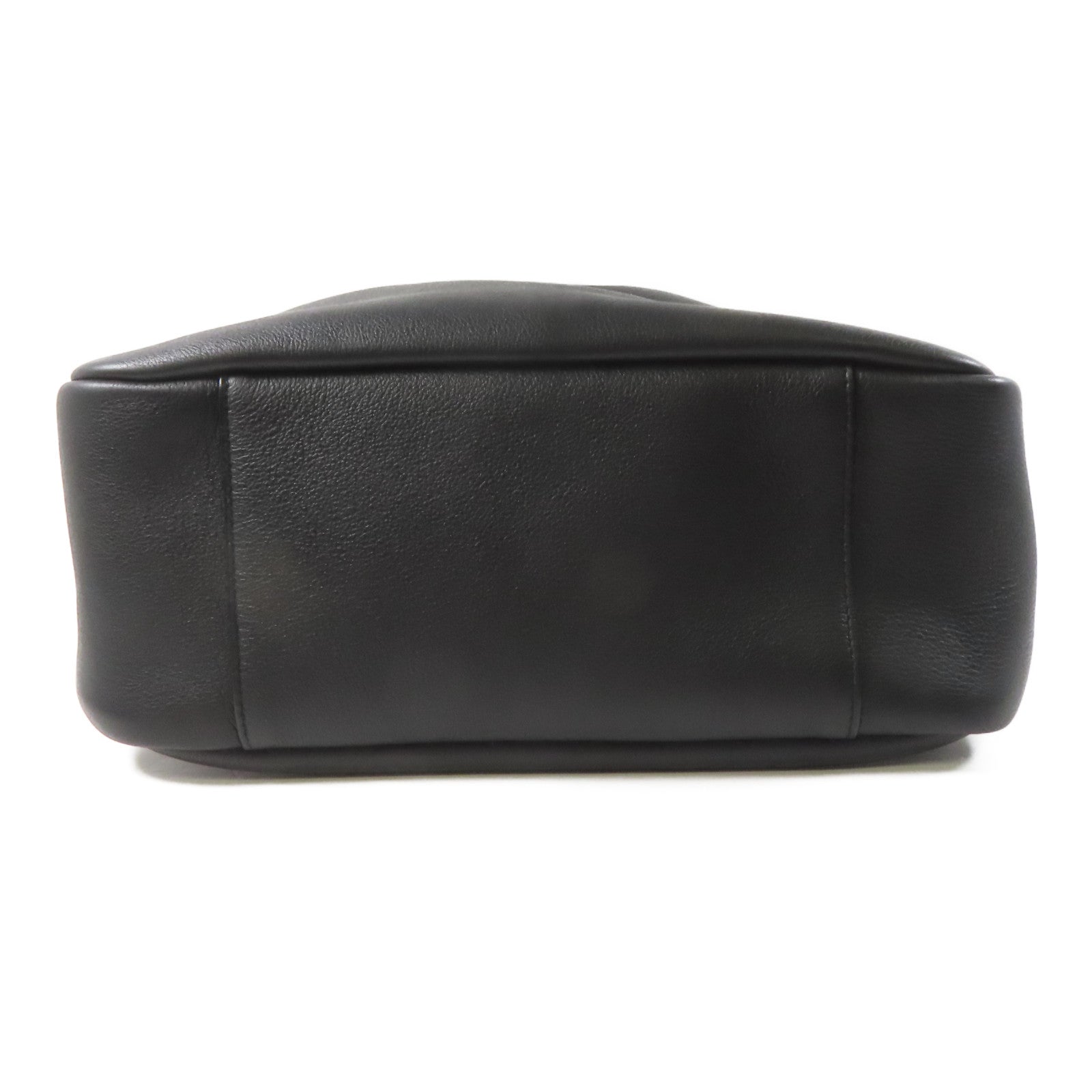 SAINT LAURENT 牛皮皮革Hobo Bag金扣肩背袋黑色