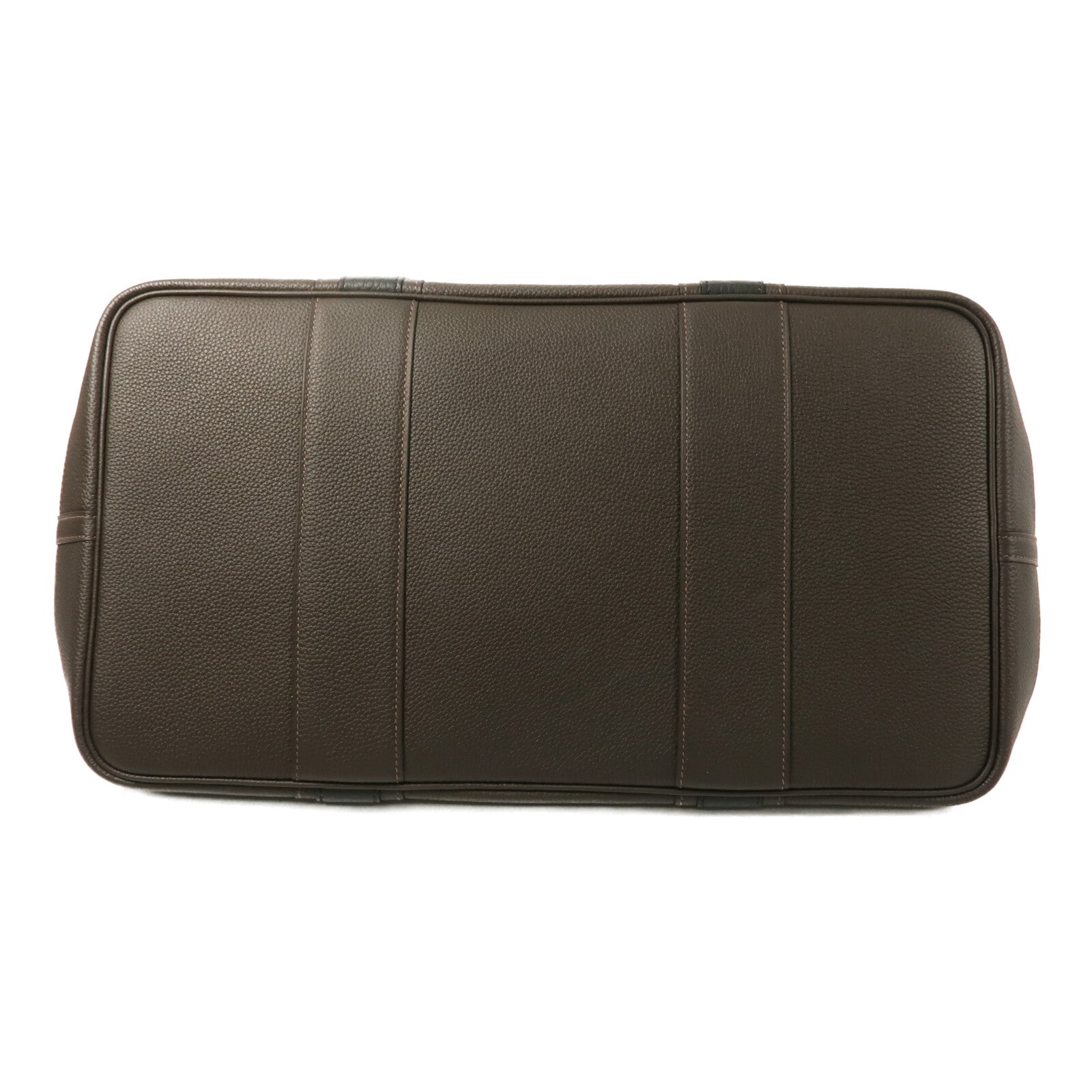HERMES Toile Militaire帆布/Togo/Swift皮革Garden Voyage 41 Bredies Bag手挽袋Bai Brun/Noir/Sun/Craie