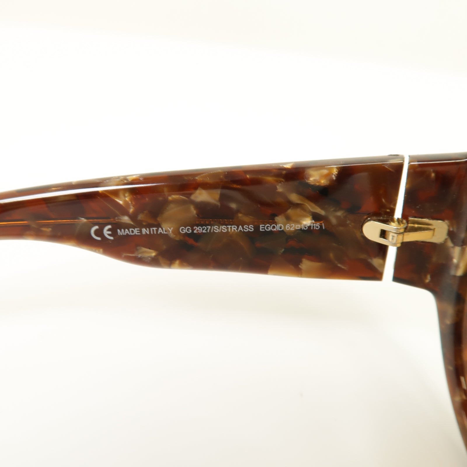 GUCCI PVC Sunglasses太陽眼鏡棕色