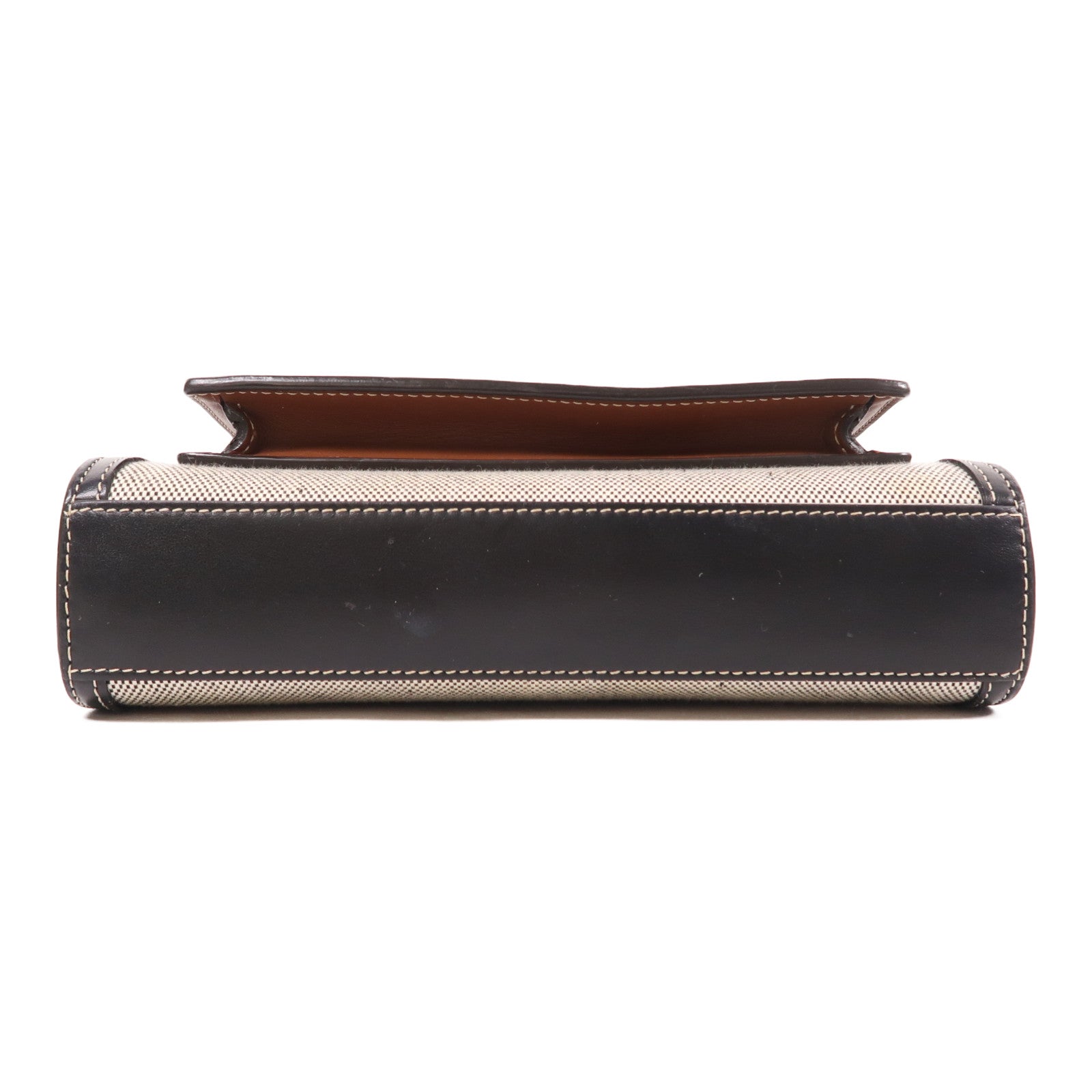 BURBERRY 帆布/皮革Mini Tri-Tone Pocket Bag金扣手挽肩背兩用袋