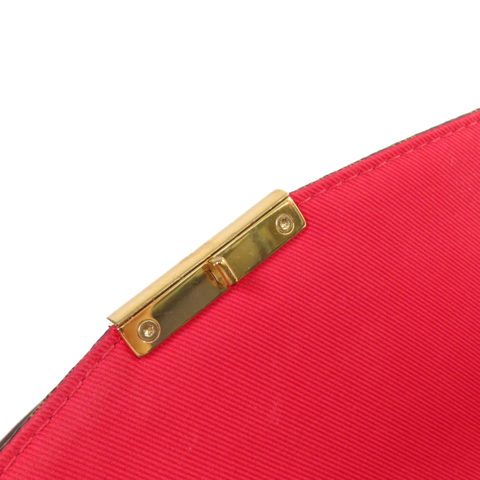 LOUIS VUITTON Damier Ebene Croisette 2Way Shoulder Bag金扣手挽肩背兩用袋啡色