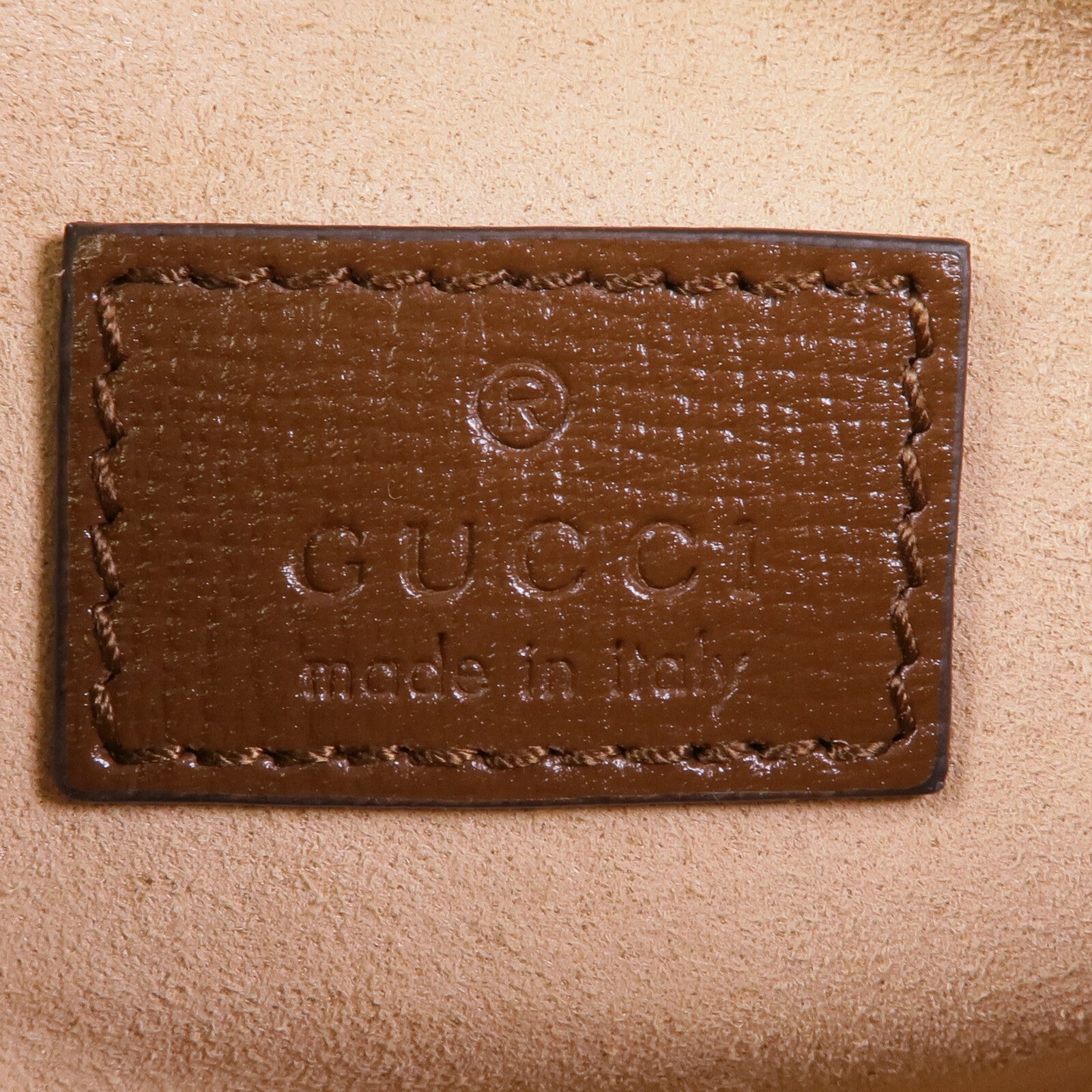 GUCCI 塗層帆布GG Supreme金扣肩背袋
