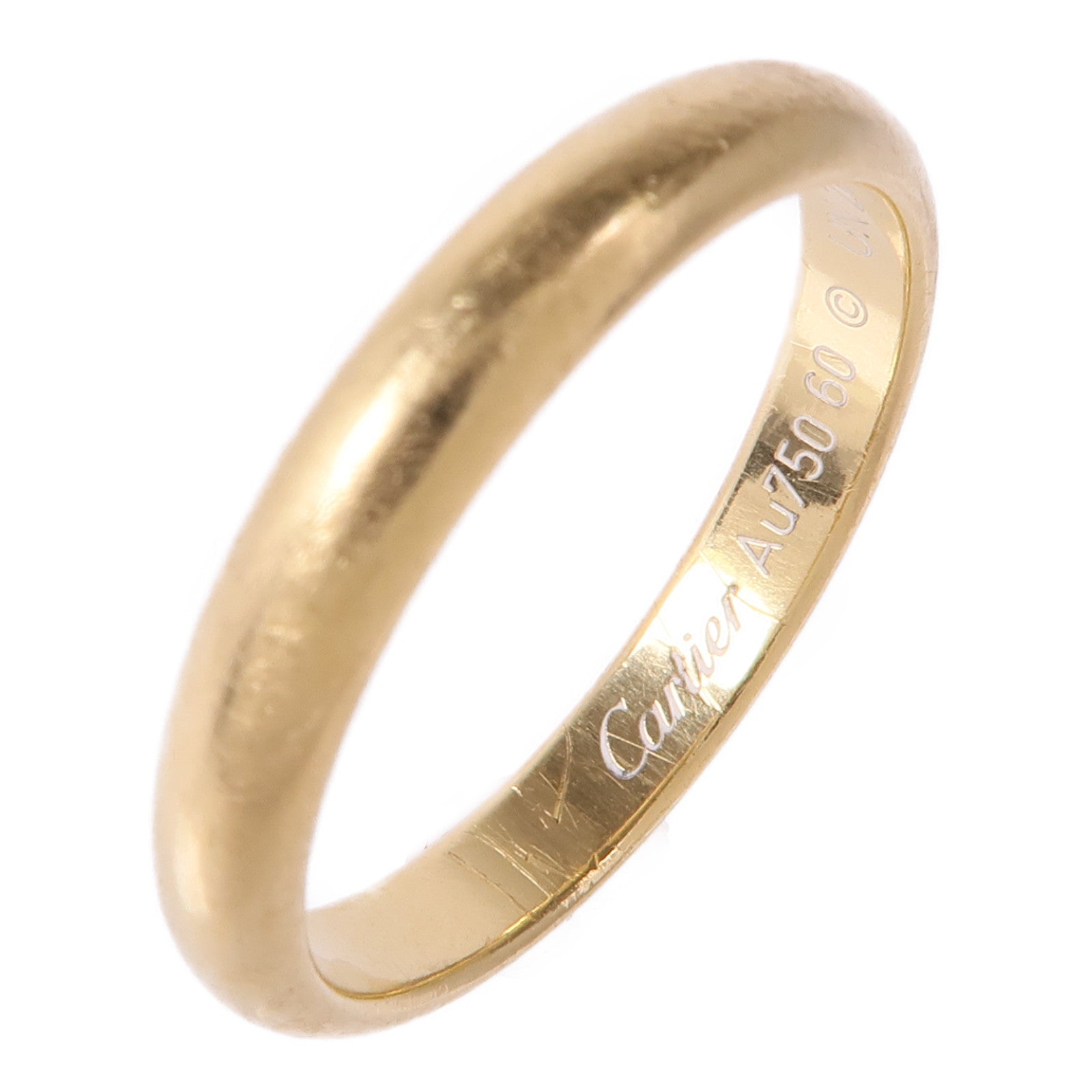 CARTIER 18K黃金1895 Wedding Ring戒指Cartier#60/US#9