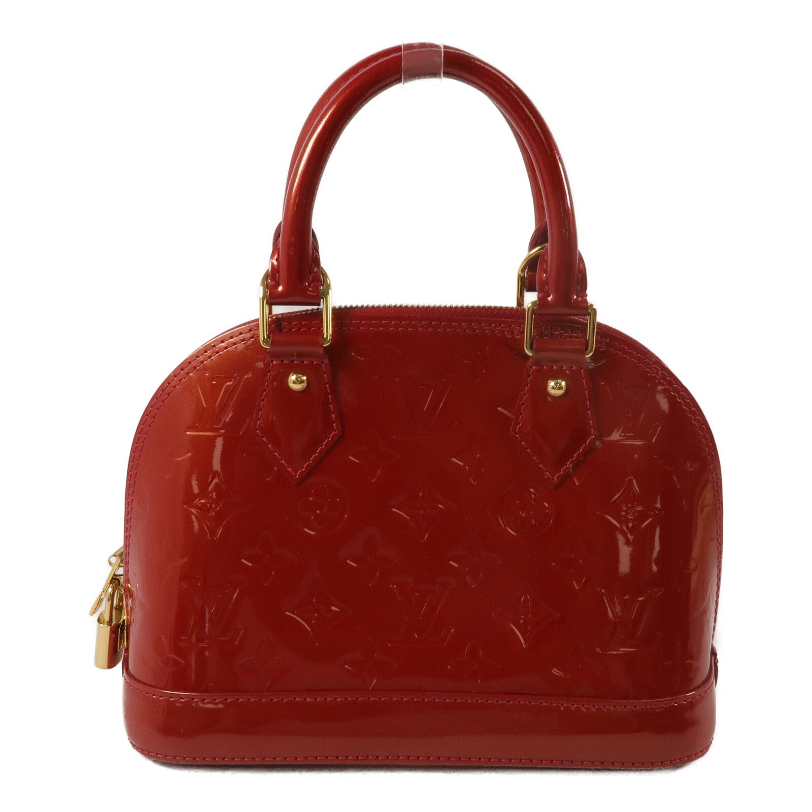 LOUIS VUITTON Monogram Vernis Alma BB手挽肩背兩用袋