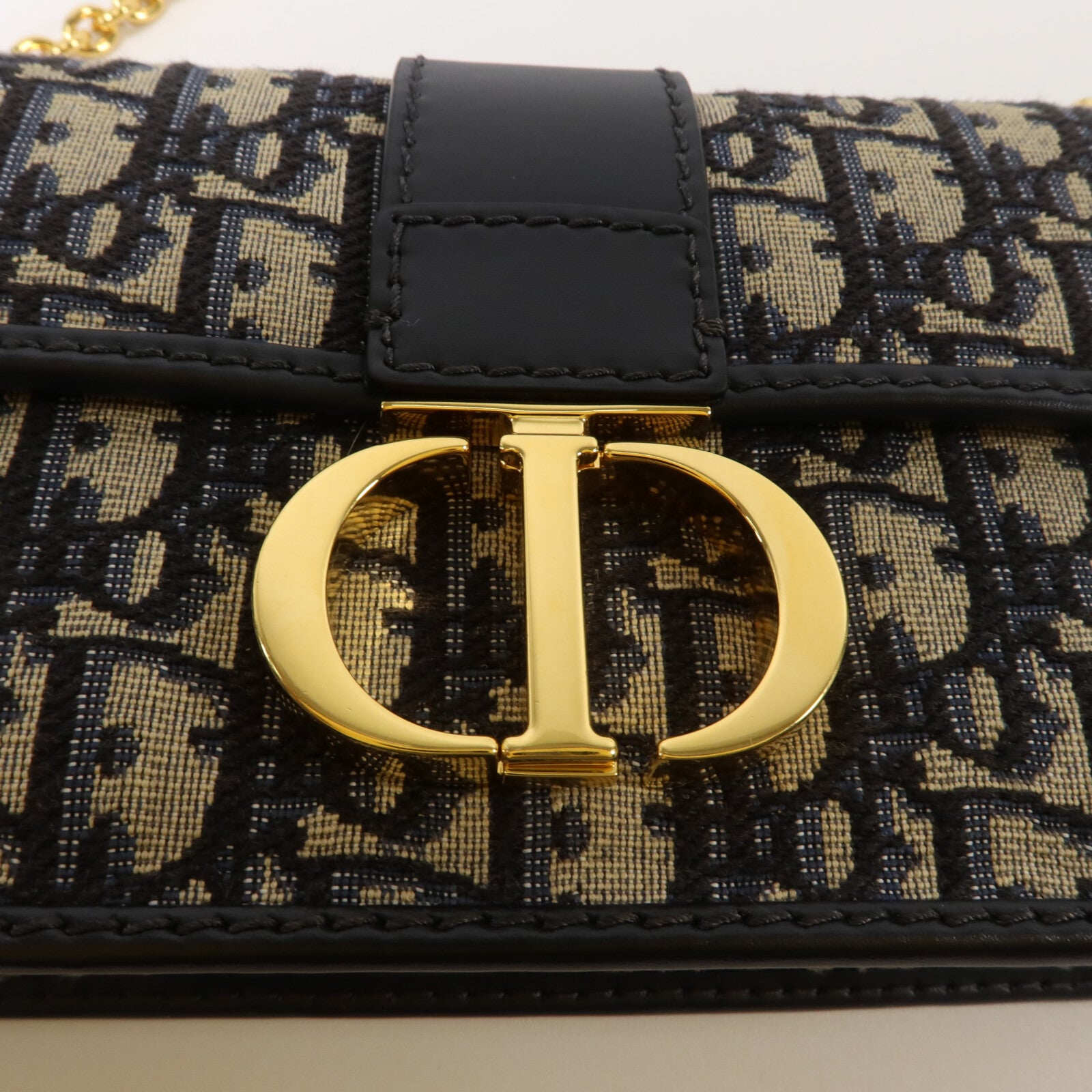 Dior 帆布30 Montaigne East-West With Chain鏈帶肩背袋