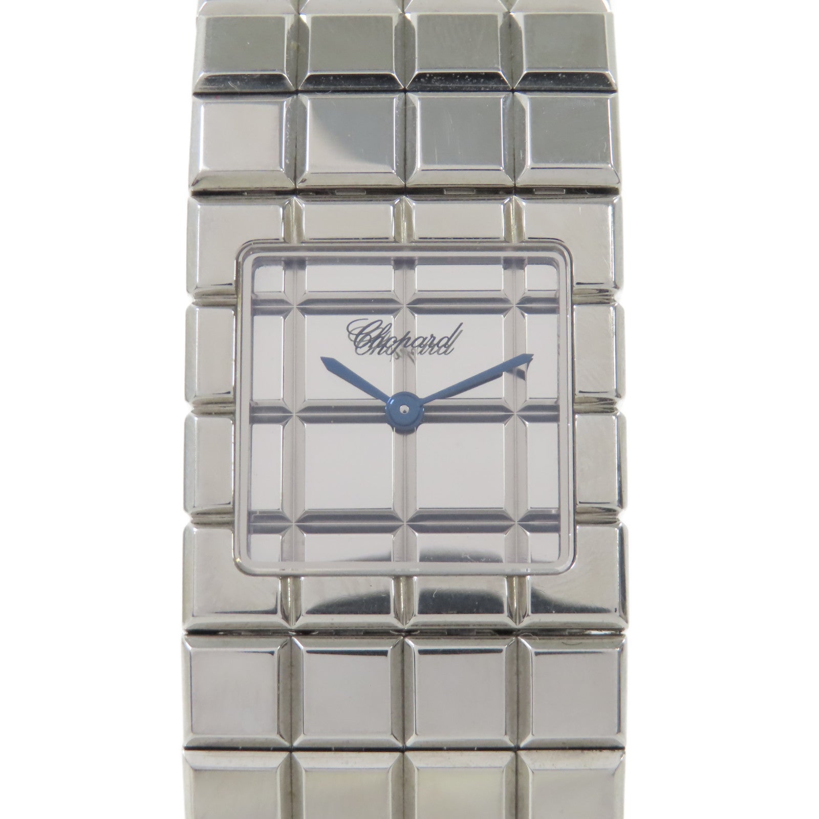 Chopard Ice Cube不鏽鋼手錶石英機芯銀色