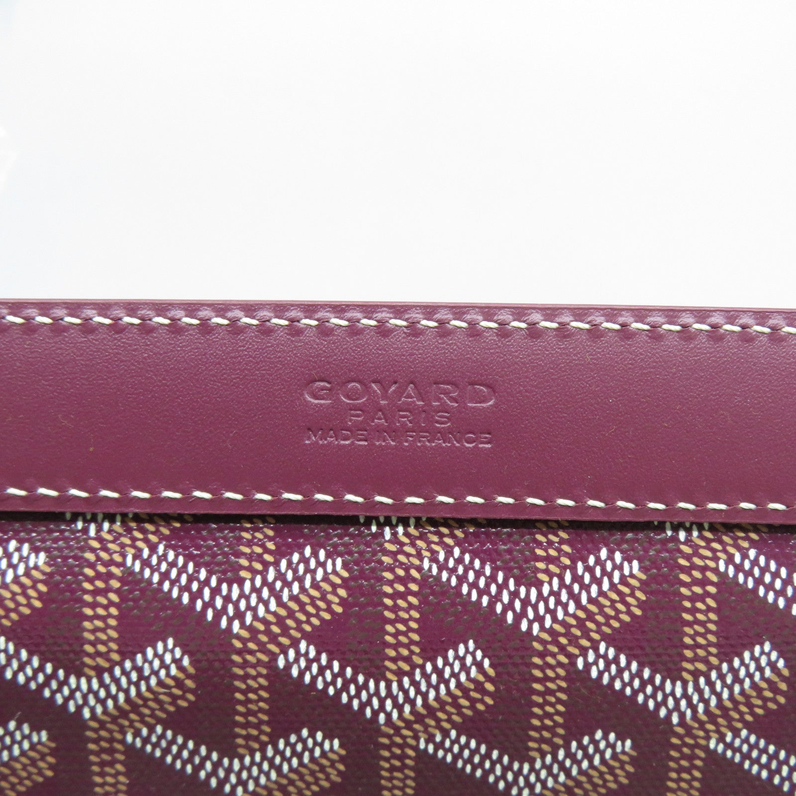 GOYARD **【激減優惠】牛皮皮革Bellechasse PM銀扣肩背袋紫色