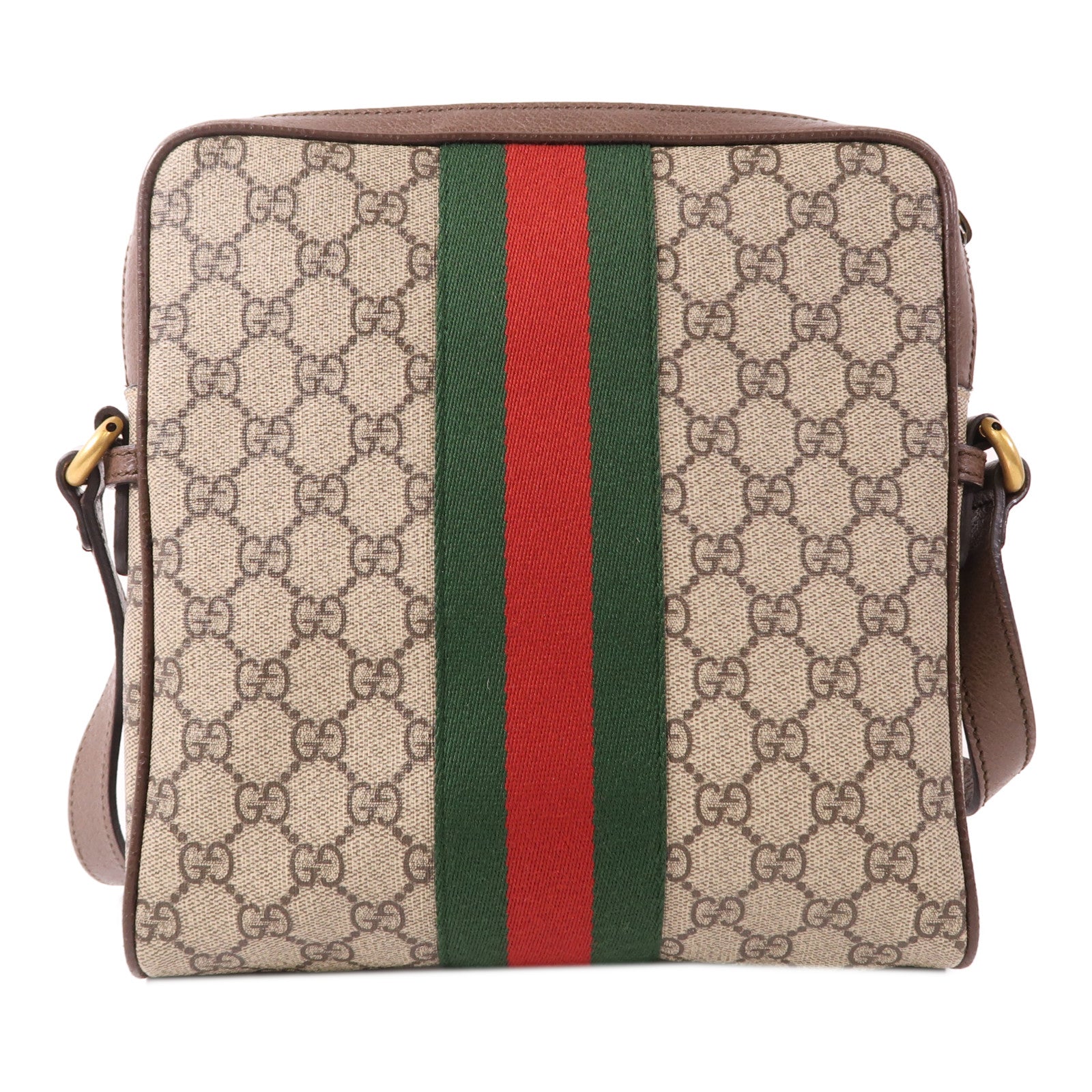 GUCCI 塗層帆布Ophidia金扣肩背袋