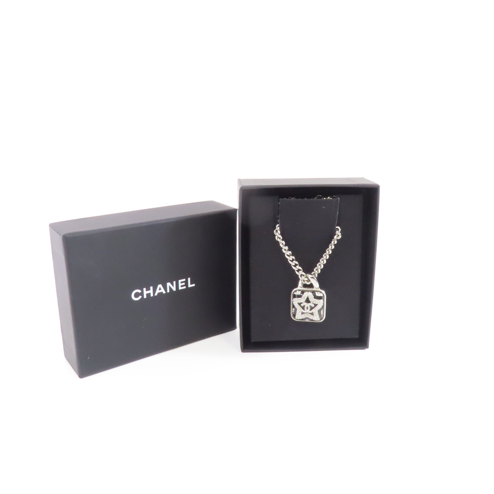 CHANEL 金屬Necklace項鍊銀色