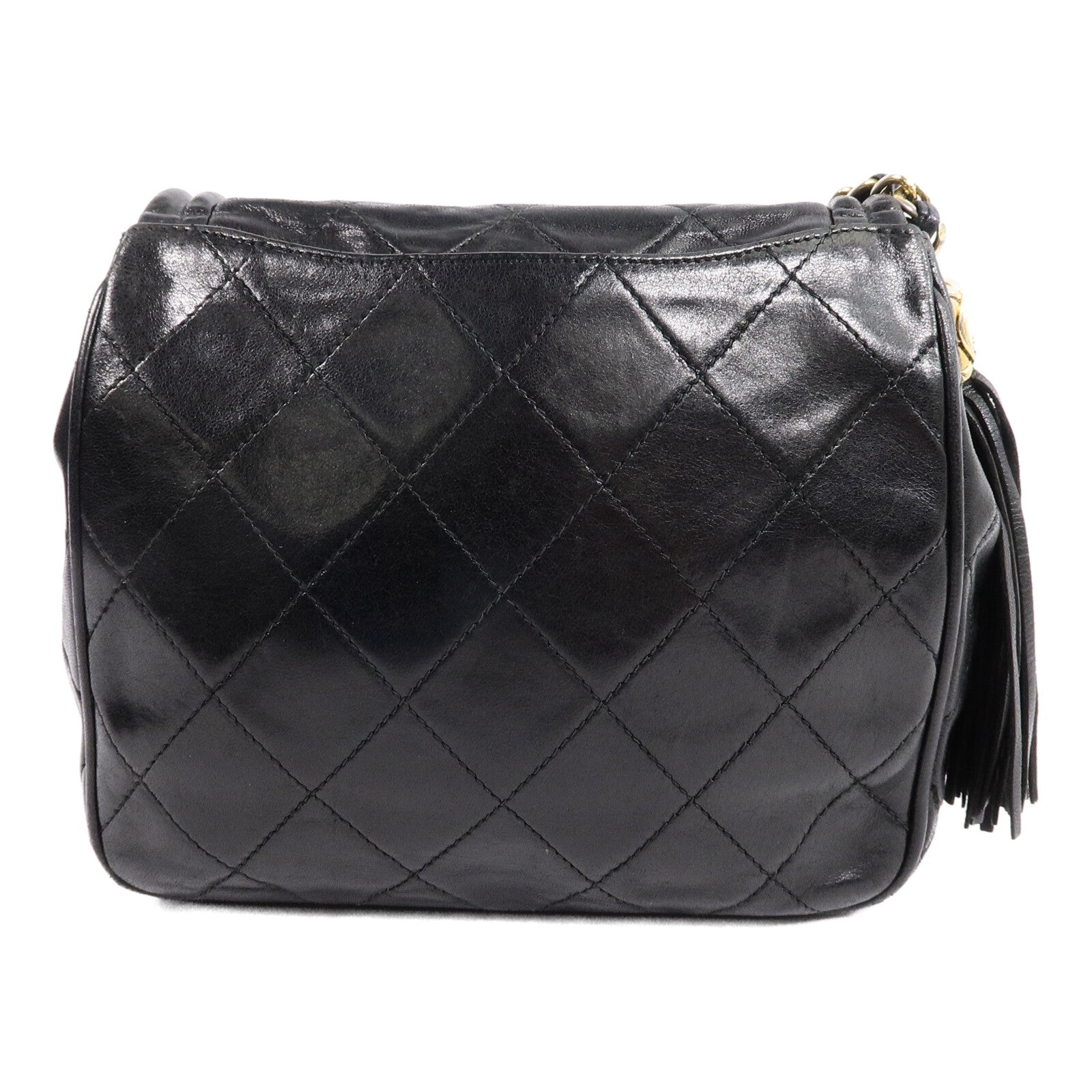 CHANEL 羊皮皮革Vintage Chain Shoulder鏈帶肩背袋