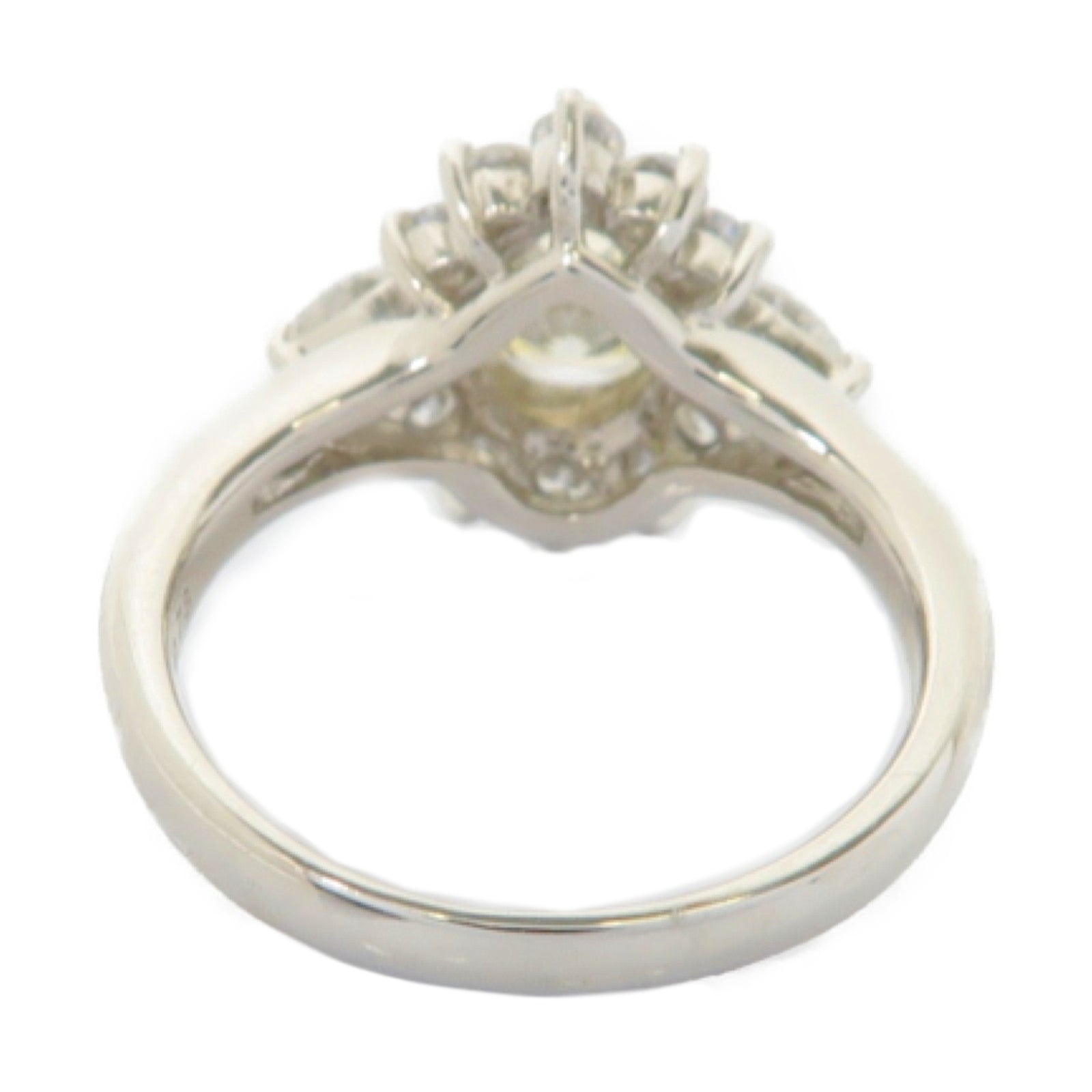 JEWELRY PT900鉑金Diamond Ring 0.92ct/0.78ct鑽石戒指US#6