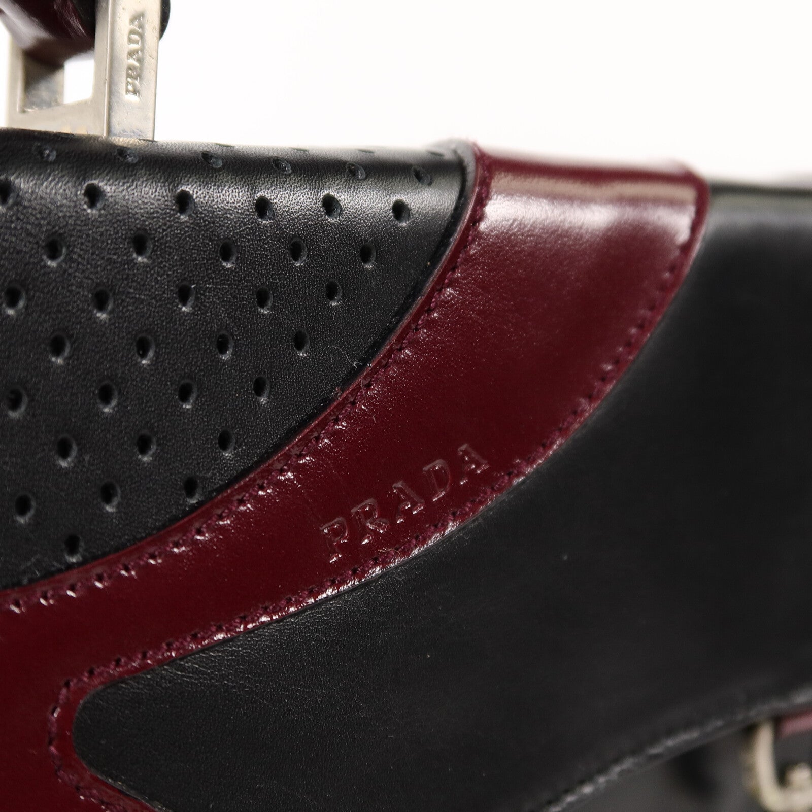 PRADA 牛皮皮革Vitello Drive Handle Bag手挽袋