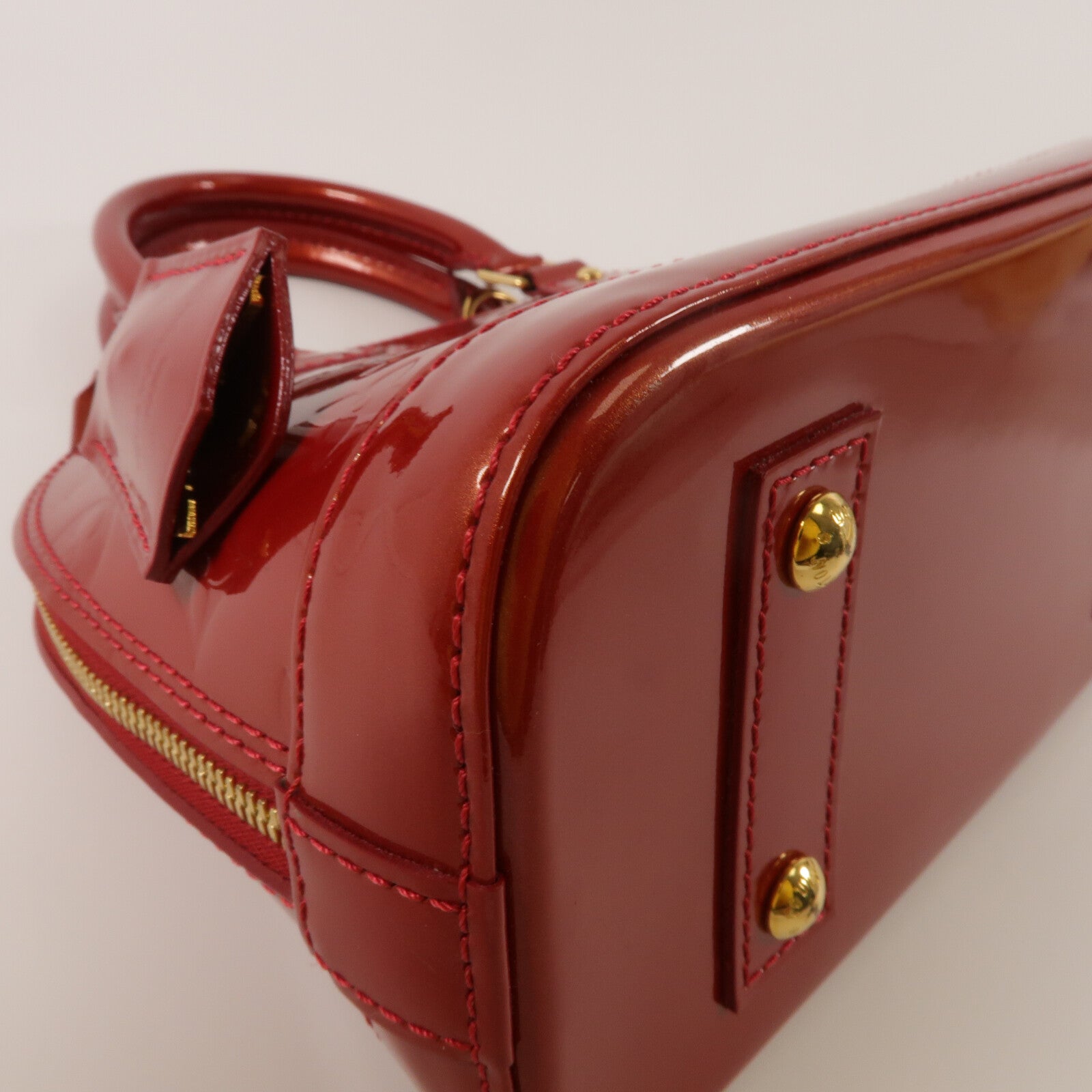 LOUIS VUITTON Monogram Vernis Alma BB手挽肩背兩用袋