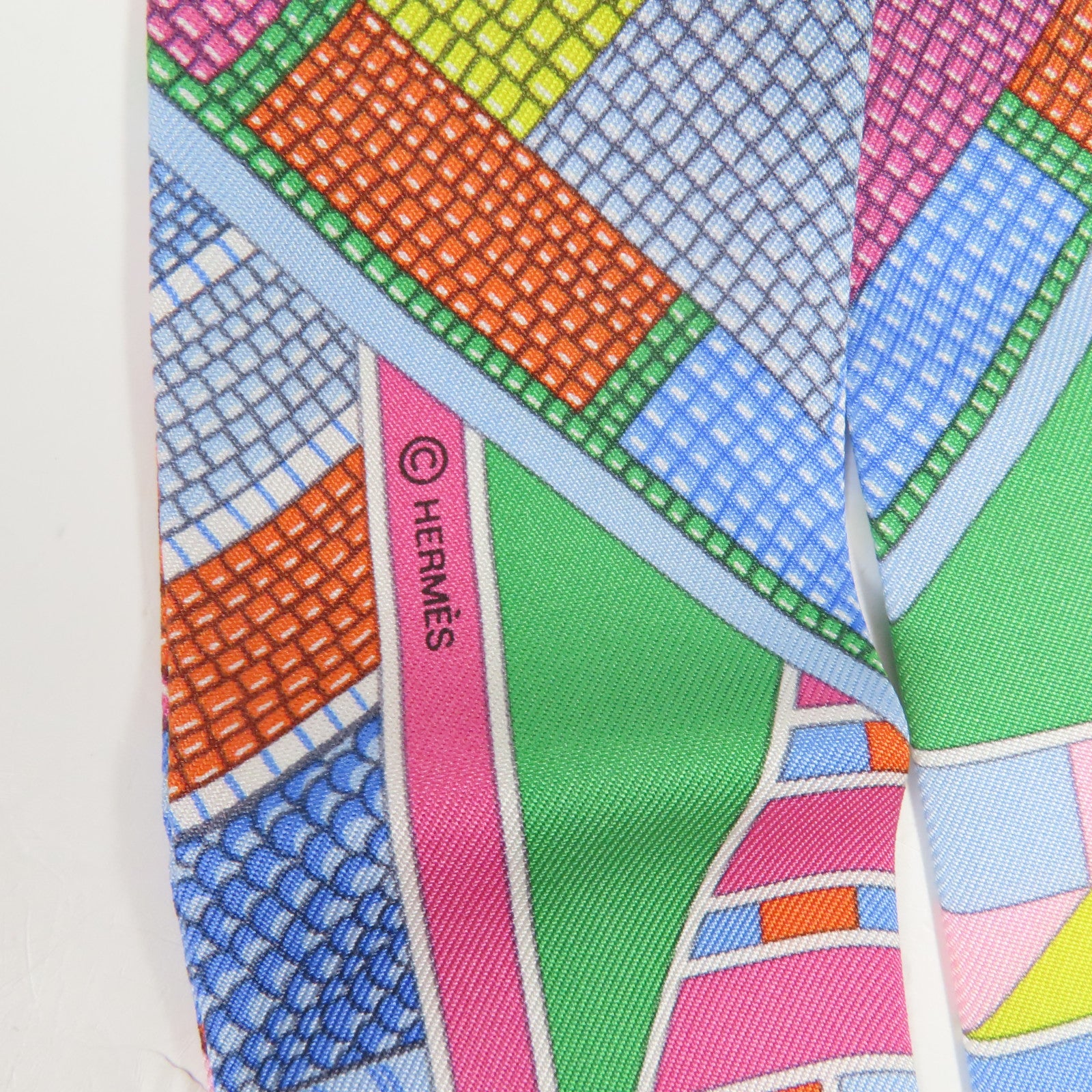 HERMES 絲質Twilly絲巾