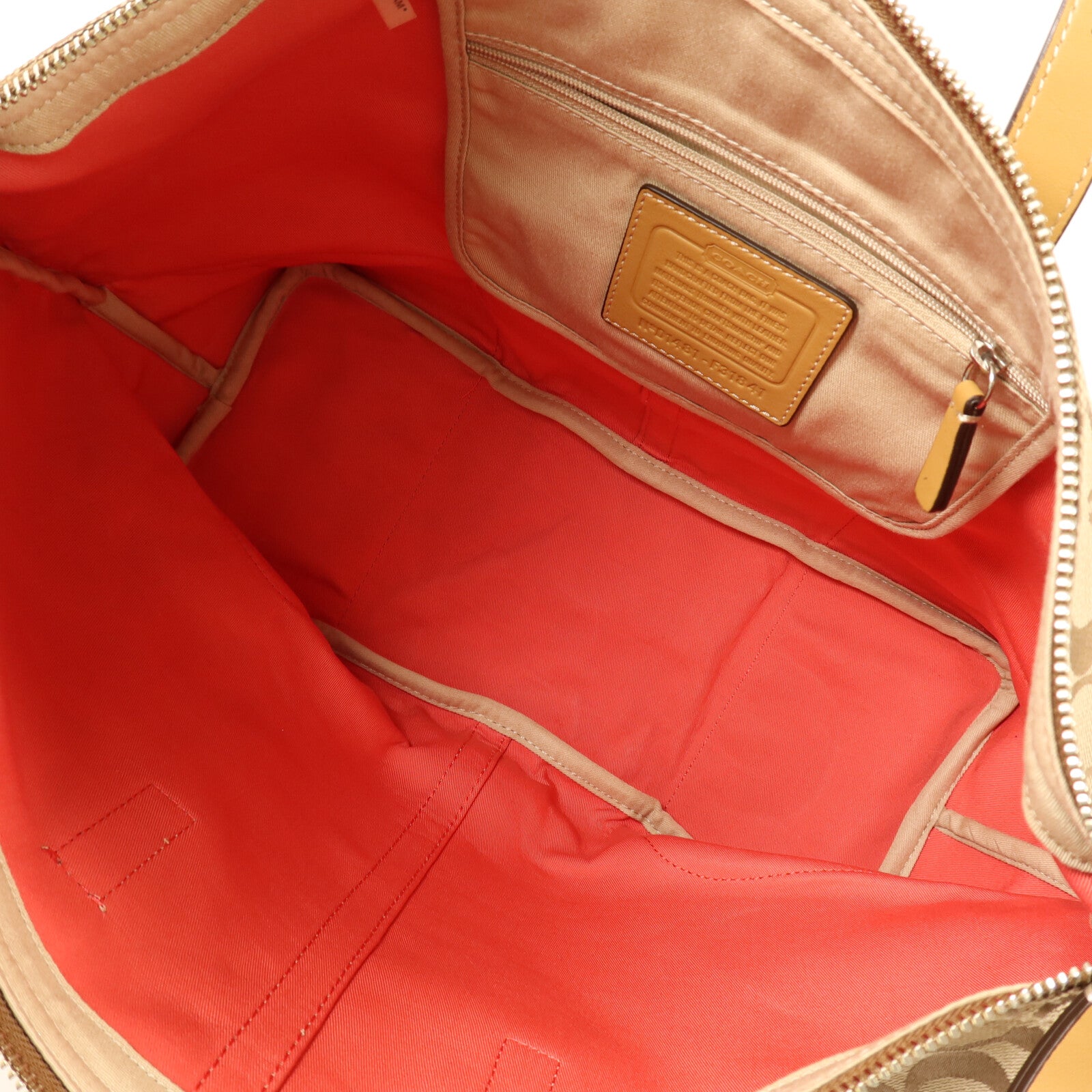 COACH 【激減優惠】帆布2 Way Shoulder銀扣手挽肩背兩用袋