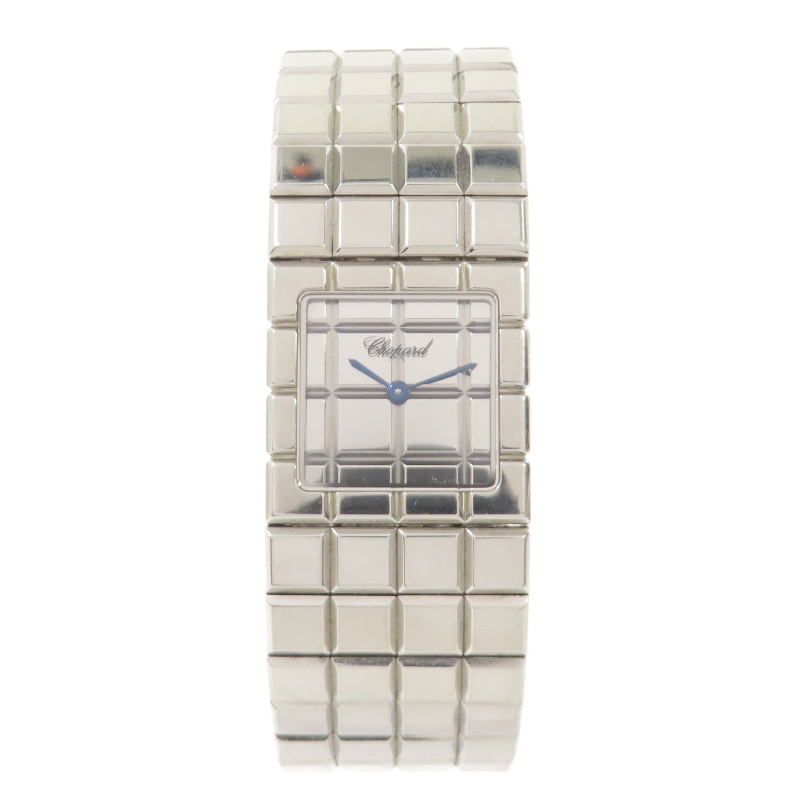 Chopard Ice Cube不鏽鋼手錶石英機芯銀色