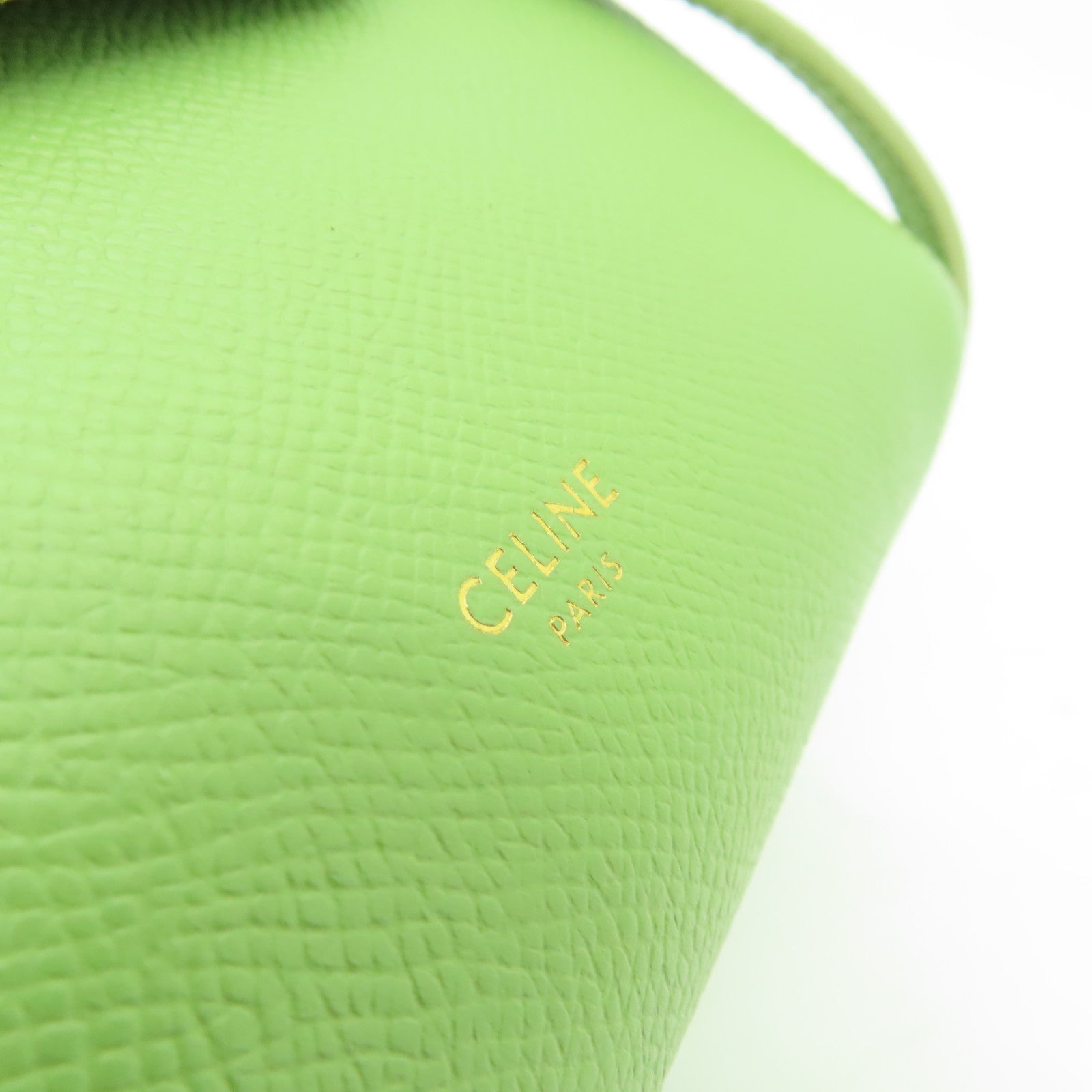 CELINE 【清倉大減價】牛皮皮革Pico Belt Bag金扣手挽肩背兩用袋綠色